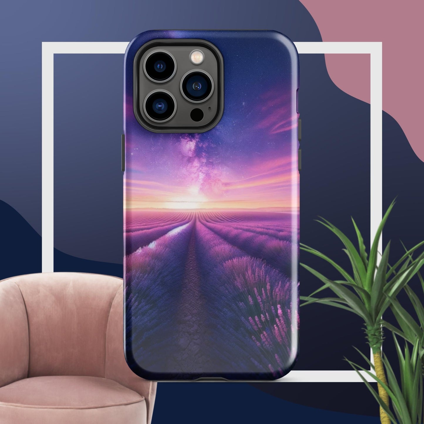 The Hologram Hook Up Glossy / iPhone 14 Pro Max Lavender Fields Forever Tough Case for iPhone®