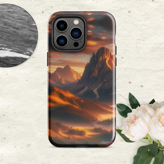 The Hologram Hook Up Glossy / iPhone 14 Pro Max Mountain Sunset Tough Case for iPhone®