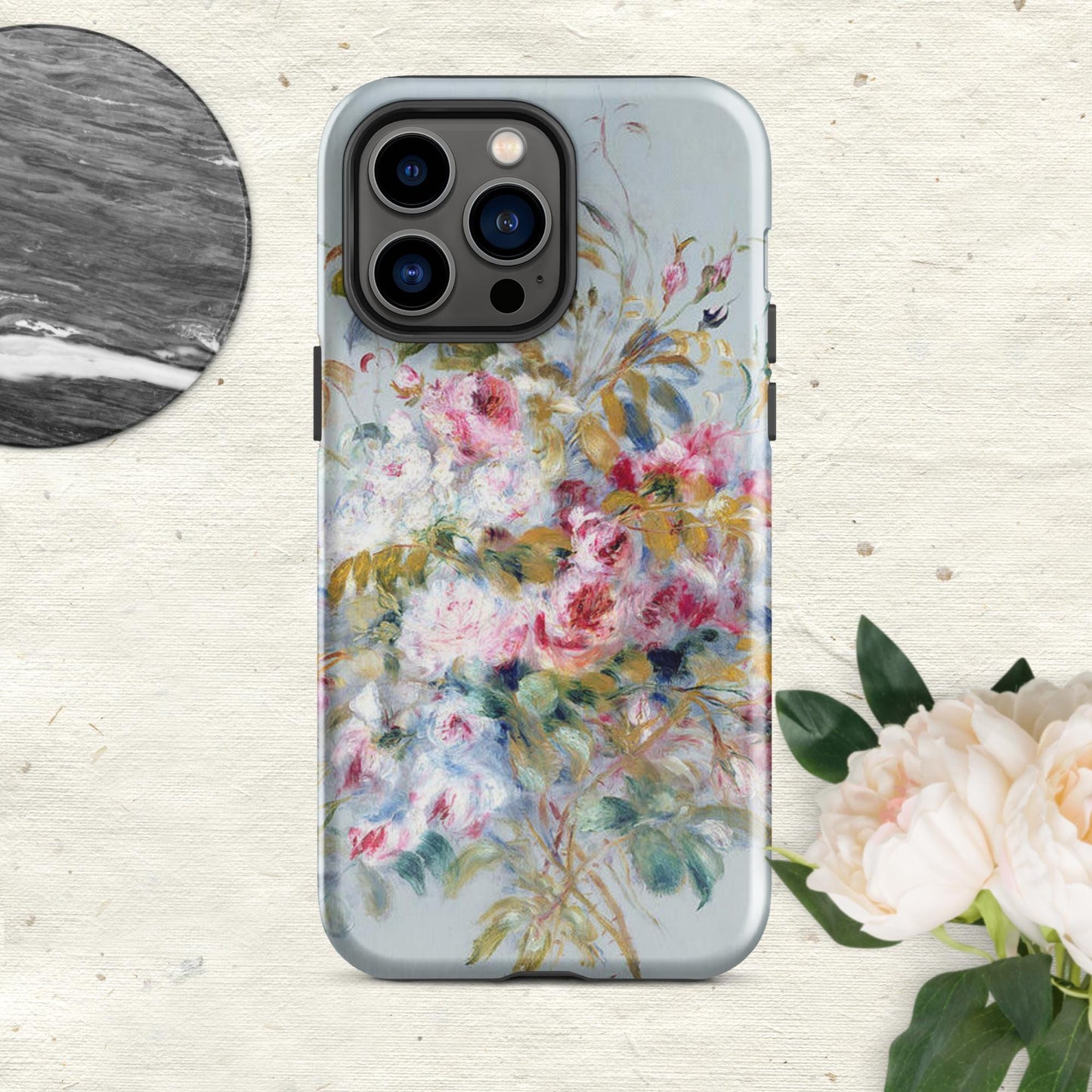 The Hologram Hook Up Glossy / iPhone 14 Pro Max Pierre's Roses Tough Case for iPhone®