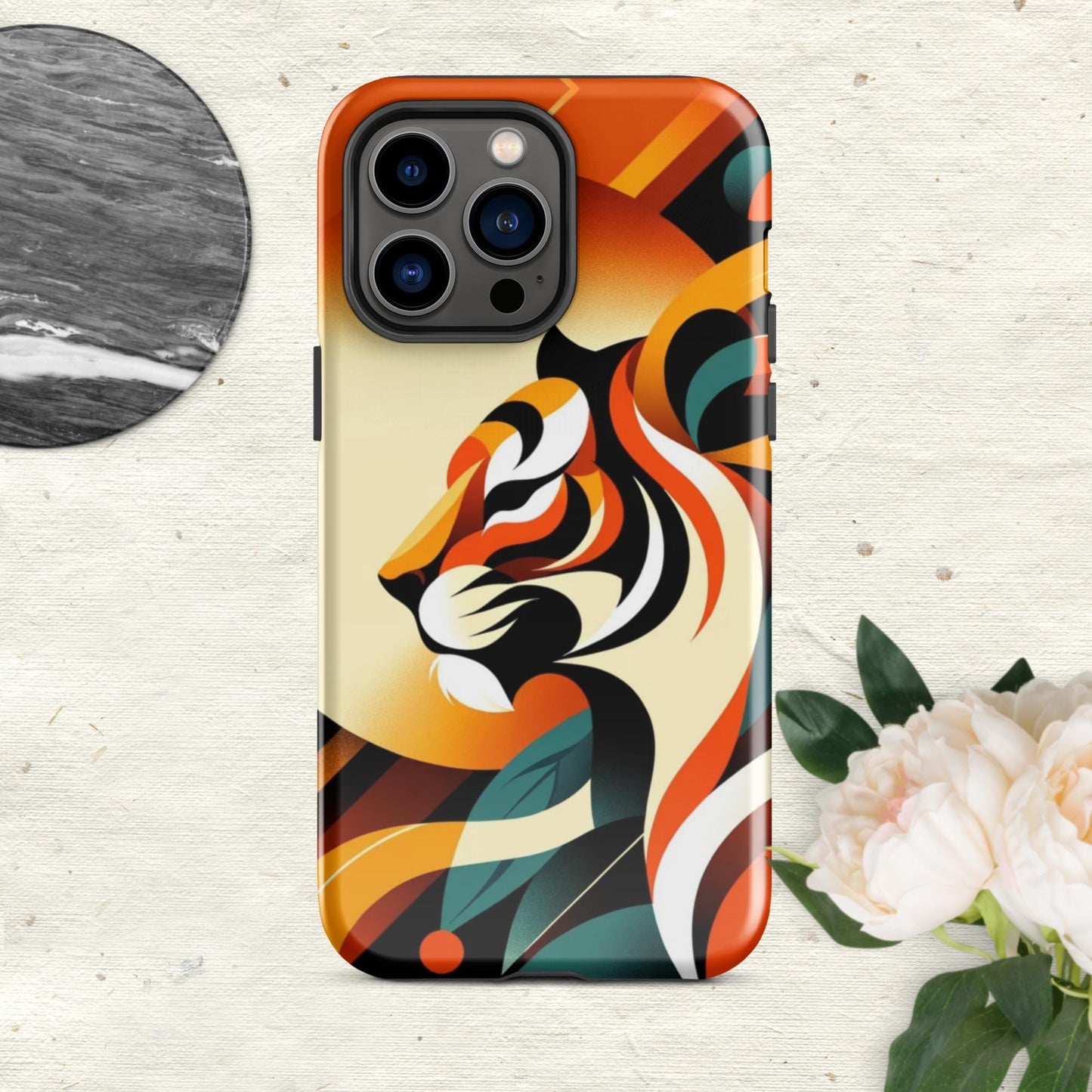 The Hologram Hook Up Glossy / iPhone 14 Pro Max Tiger Icon Tough Case for iPhone®