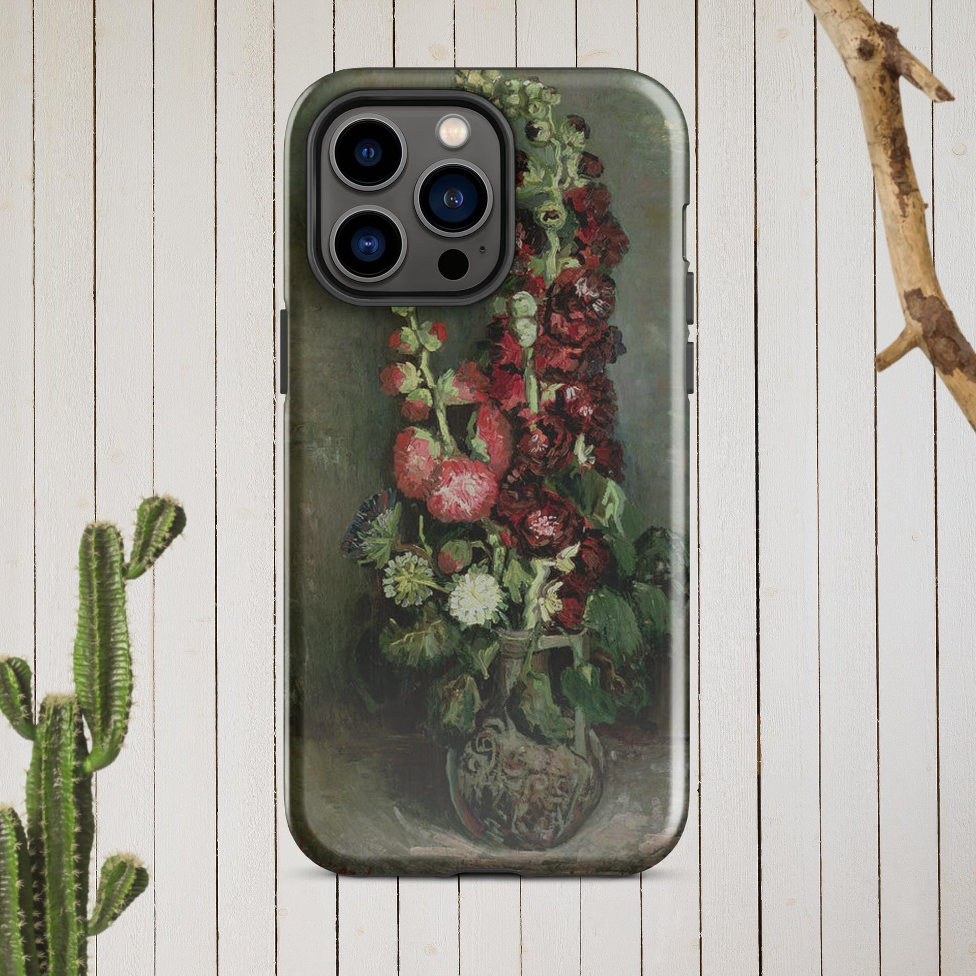 The Hologram Hook Up Glossy / iPhone 14 Pro Max Vincent's Hollyhocks Tough Case for iPhone®