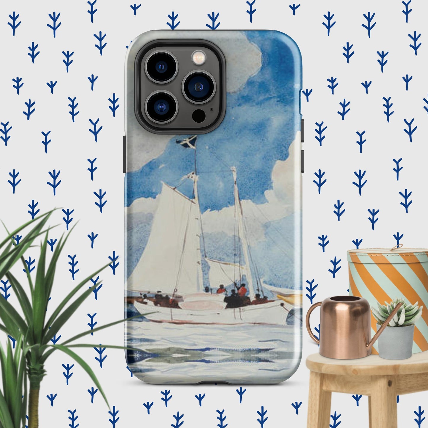 The Hologram Hook Up Glossy / iPhone 14 Pro Max Winslow's Schooner Tough Case for iPhone®