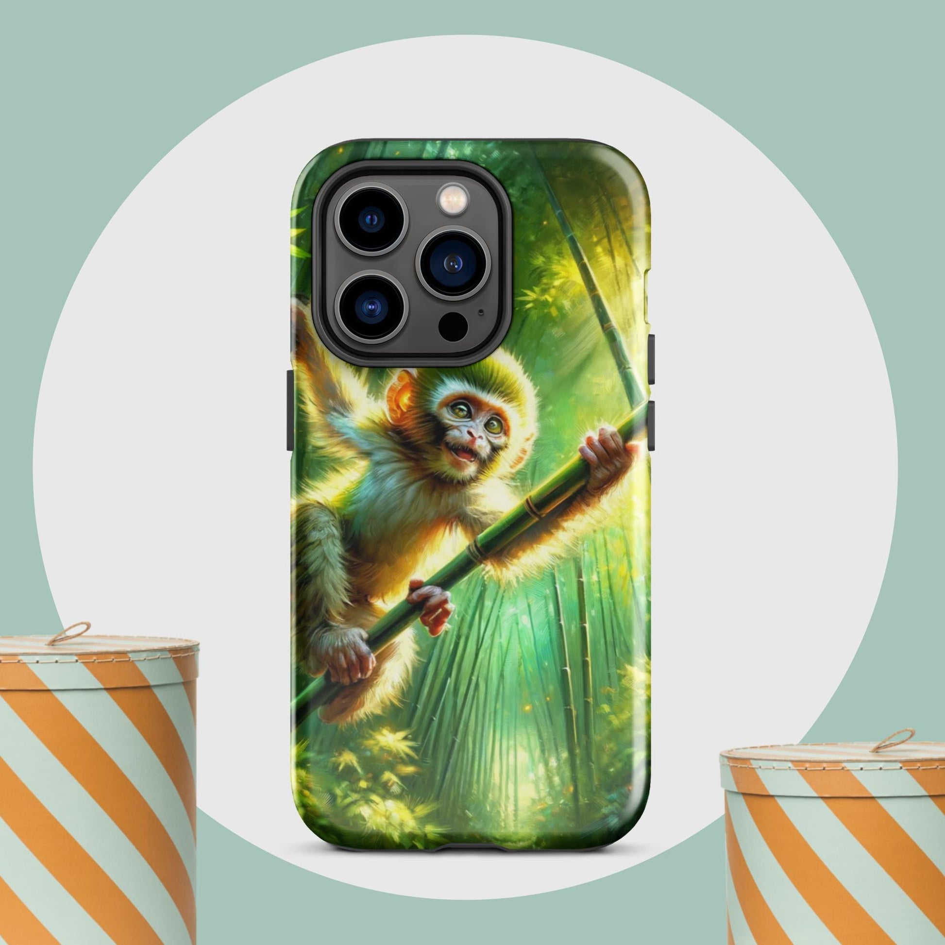 The Hologram Hook Up Glossy / iPhone 14 Pro Monkey Tough Case for iPhone®