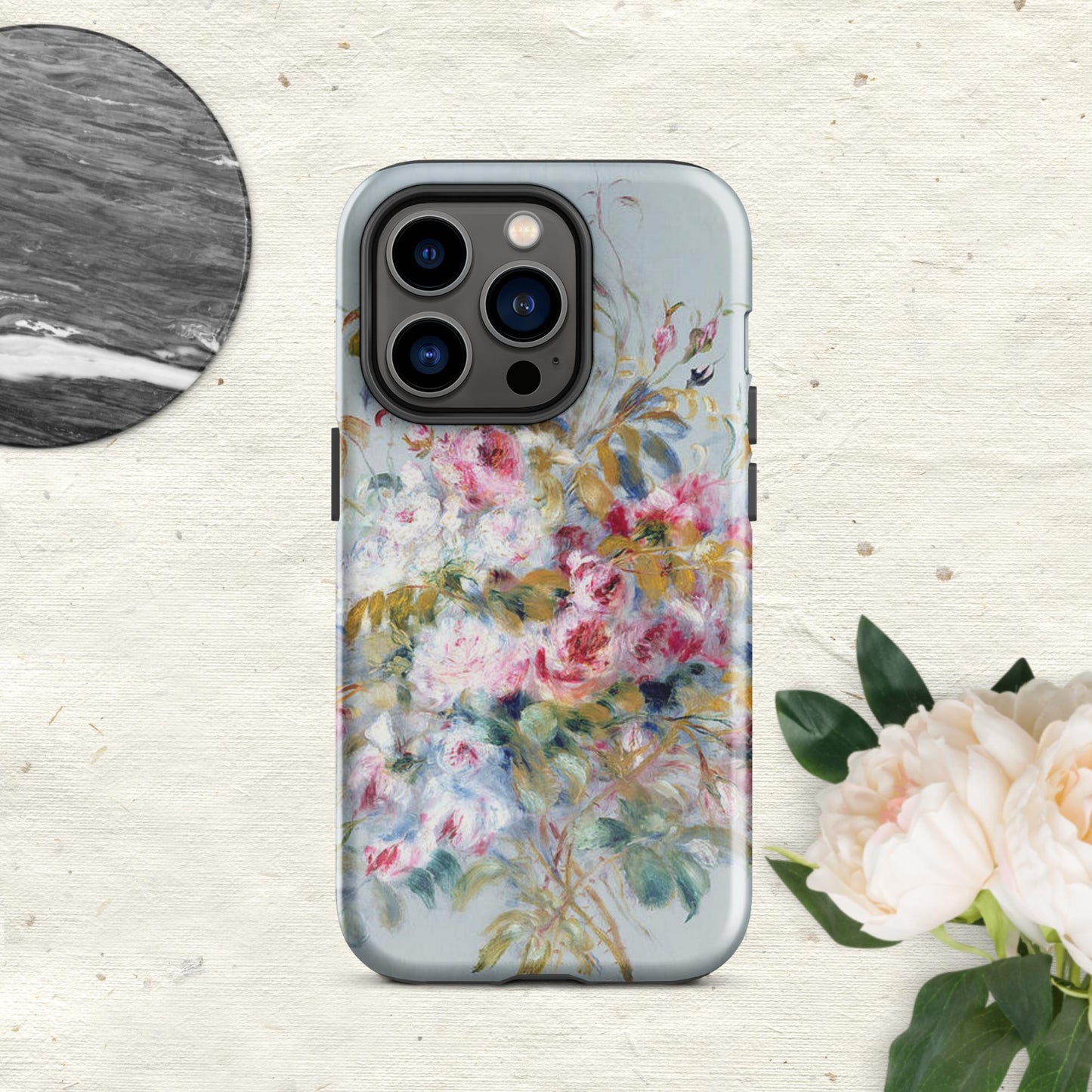 The Hologram Hook Up Glossy / iPhone 14 Pro Pierre's Roses Tough Case for iPhone®