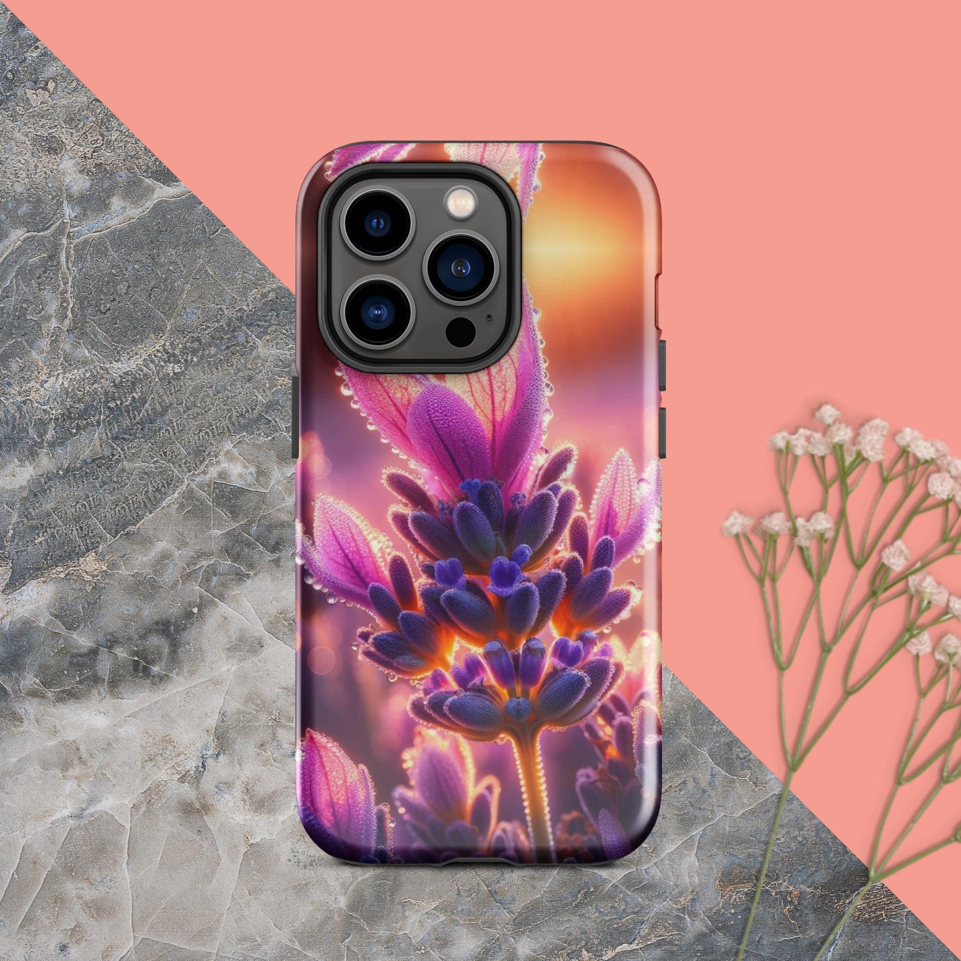 The Hologram Hook Up Glossy / iPhone 14 Pro Sunrise Lavender Tough Case for iPhone®