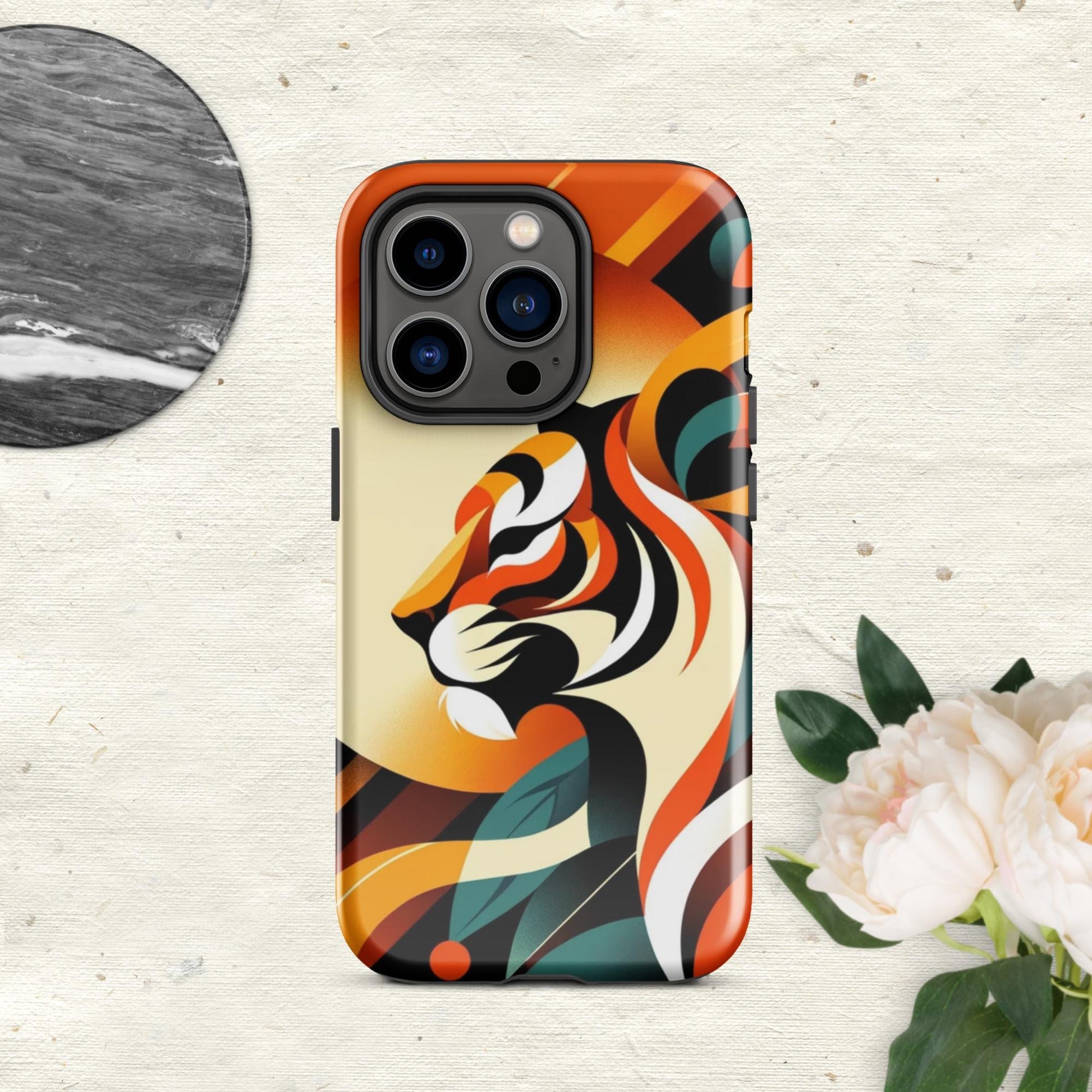 The Hologram Hook Up Glossy / iPhone 14 Pro Tiger Icon Tough Case for iPhone®