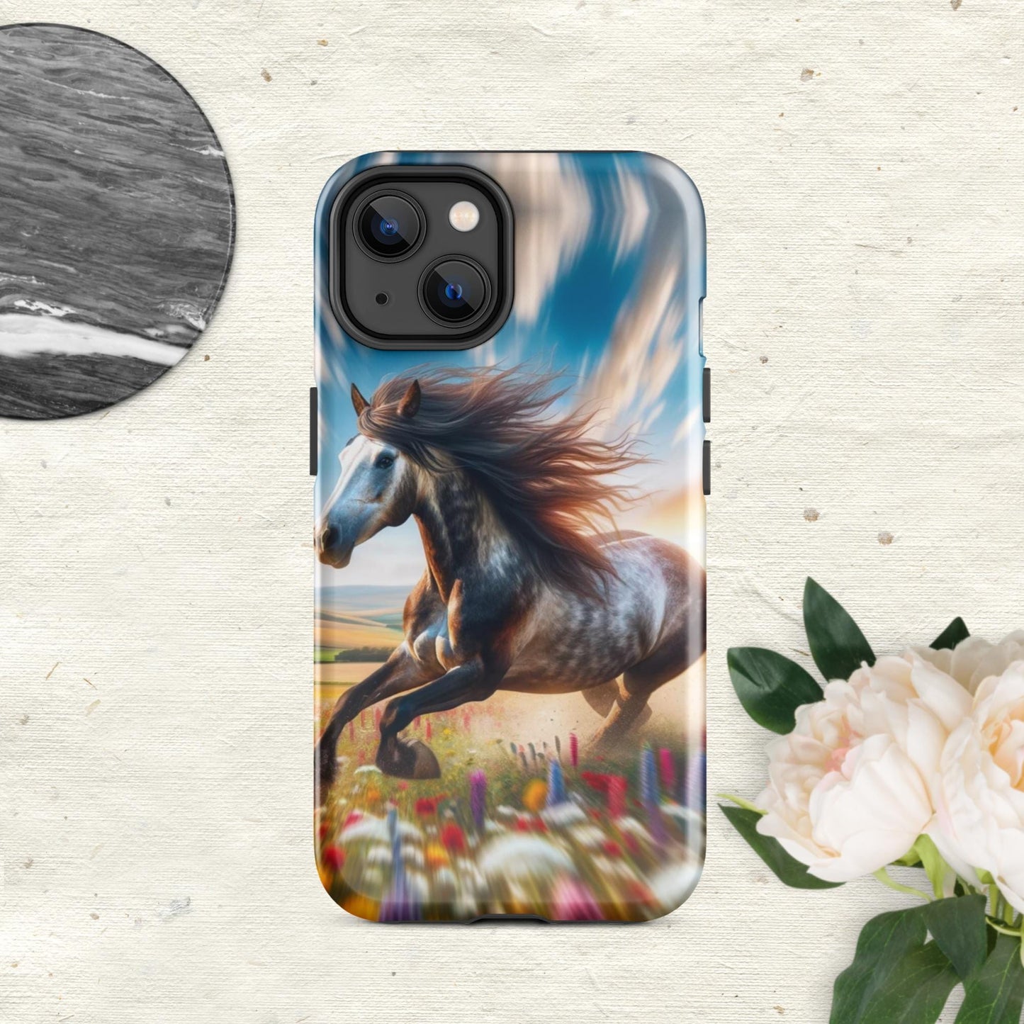 The Hologram Hook Up Glossy / iPhone 14 Speed Horse Tough Case for iPhone®