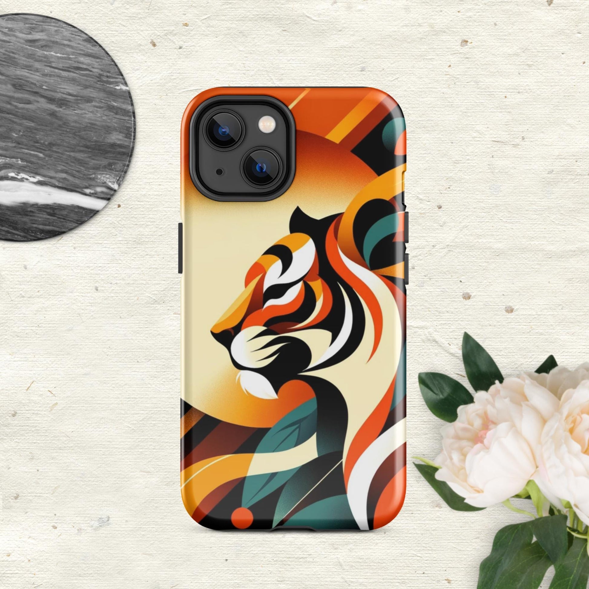 The Hologram Hook Up Glossy / iPhone 14 Tiger Icon Tough Case for iPhone®
