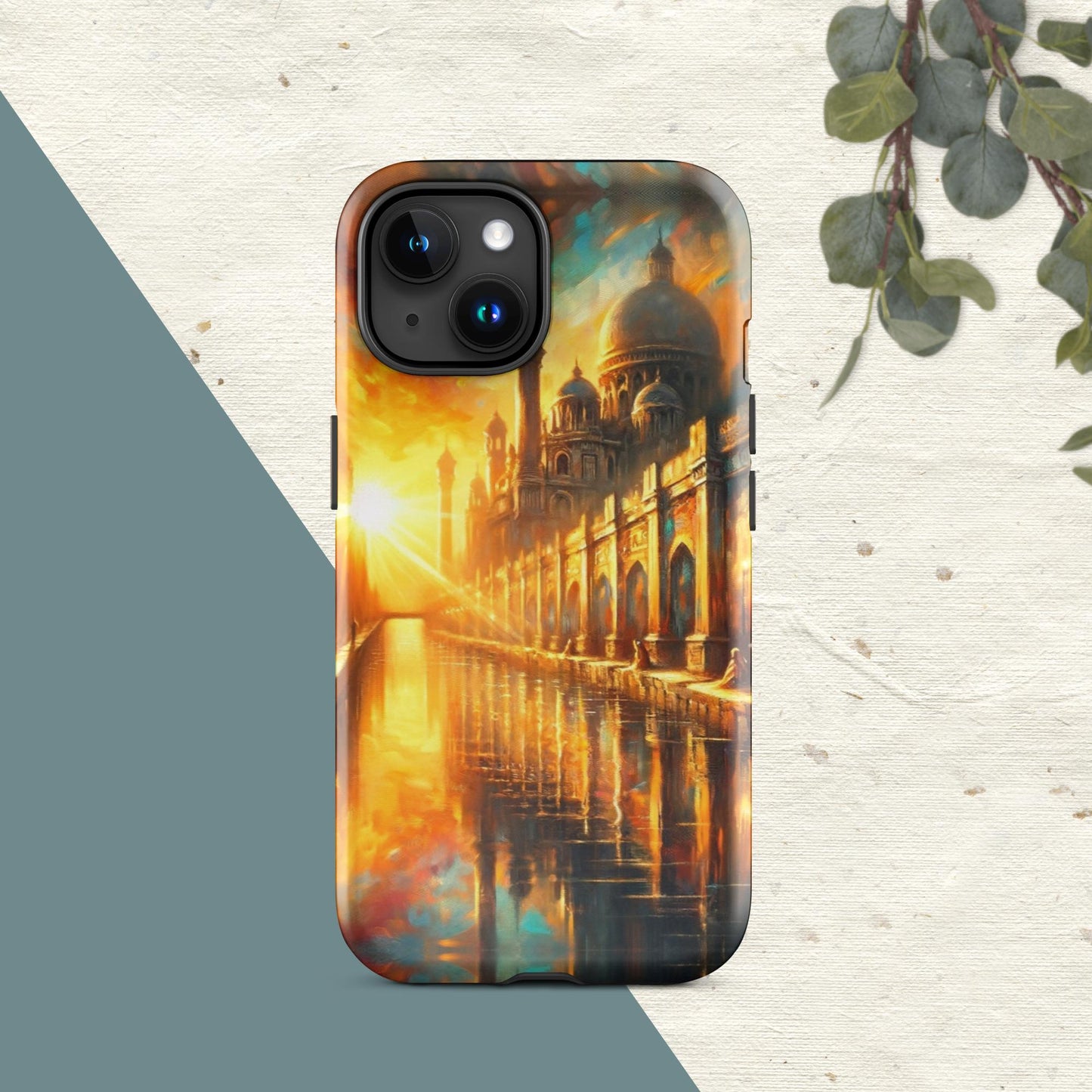 The Hologram Hook Up Glossy / iPhone 15 Ancient Trade Tough Case for iPhone®