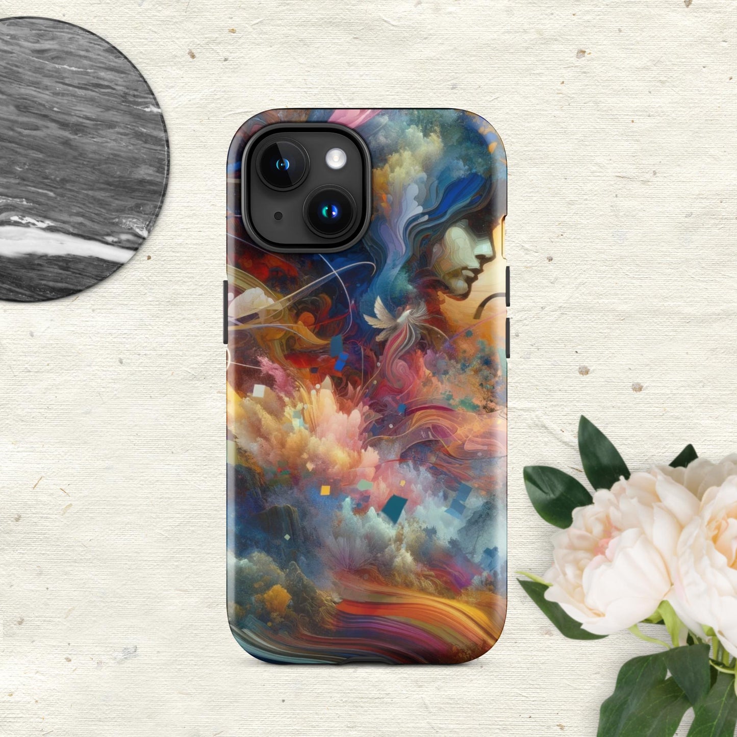 The Hologram Hook Up Glossy / iPhone 15 Blossoming Mind Tough Case for iPhone®