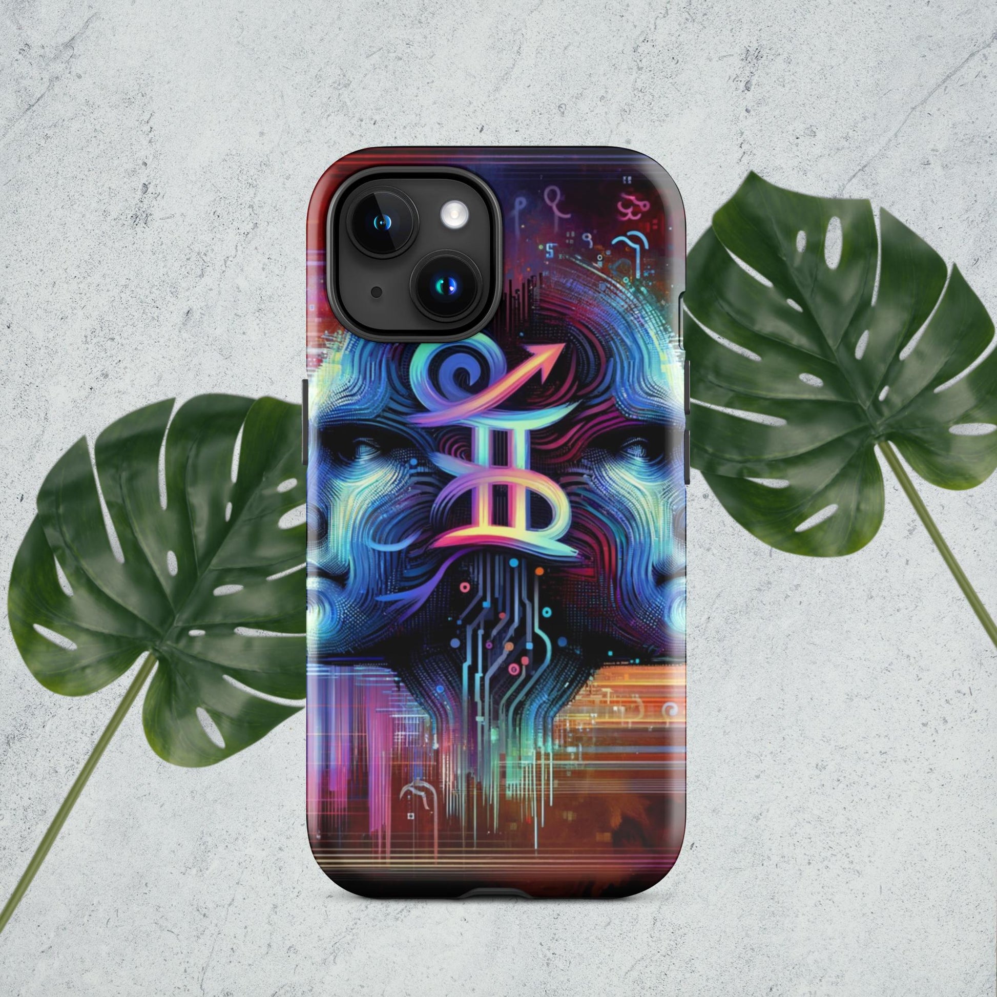 The Hologram Hook Up Glossy / iPhone 15 Gemini Tough Case for iPhone®