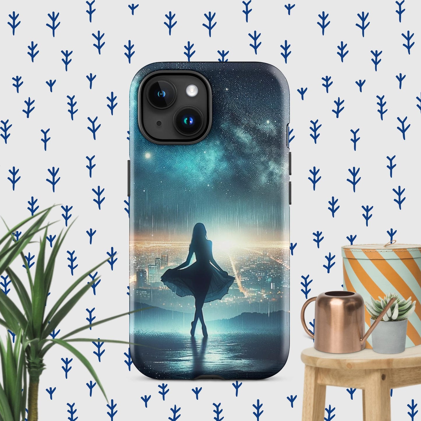 The Hologram Hook Up Glossy / iPhone 15 Night Dance Tough Case for iPhone®