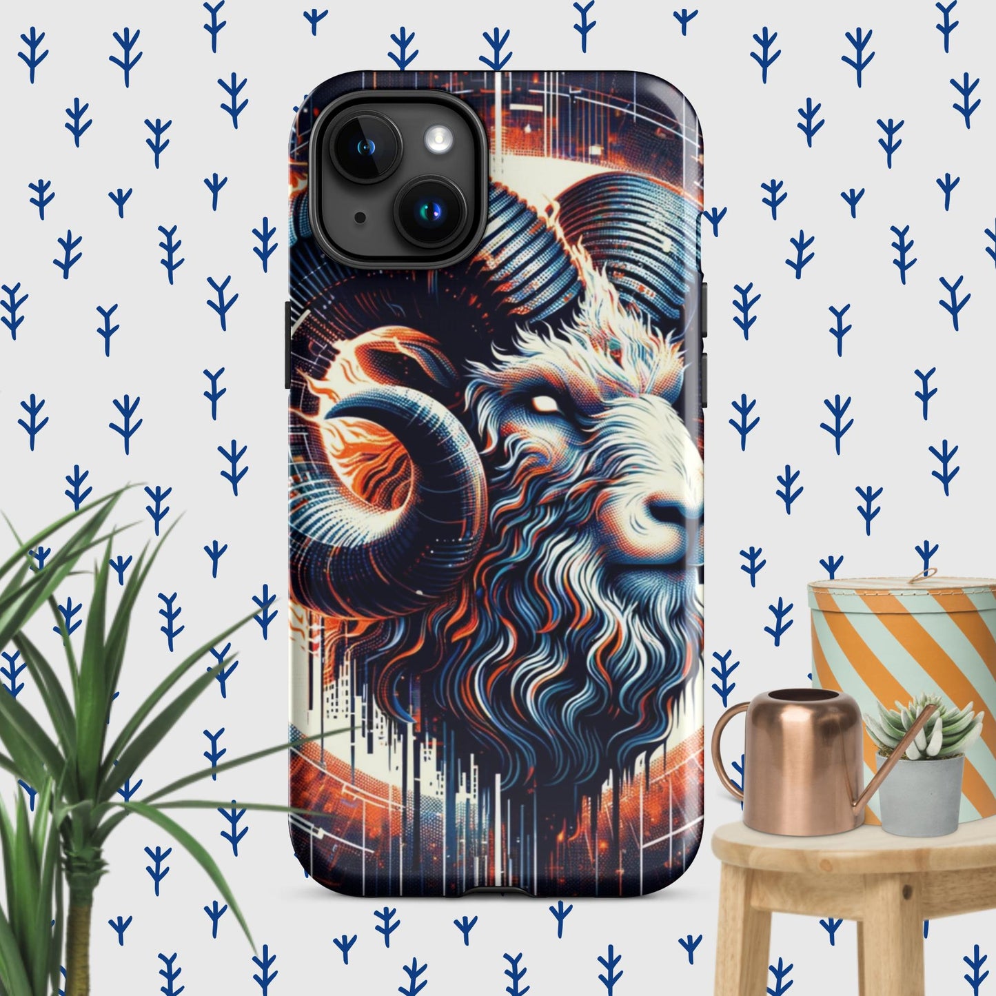 The Hologram Hook Up Glossy / iPhone 15 Plus Aries Tough Case for iPhone®
