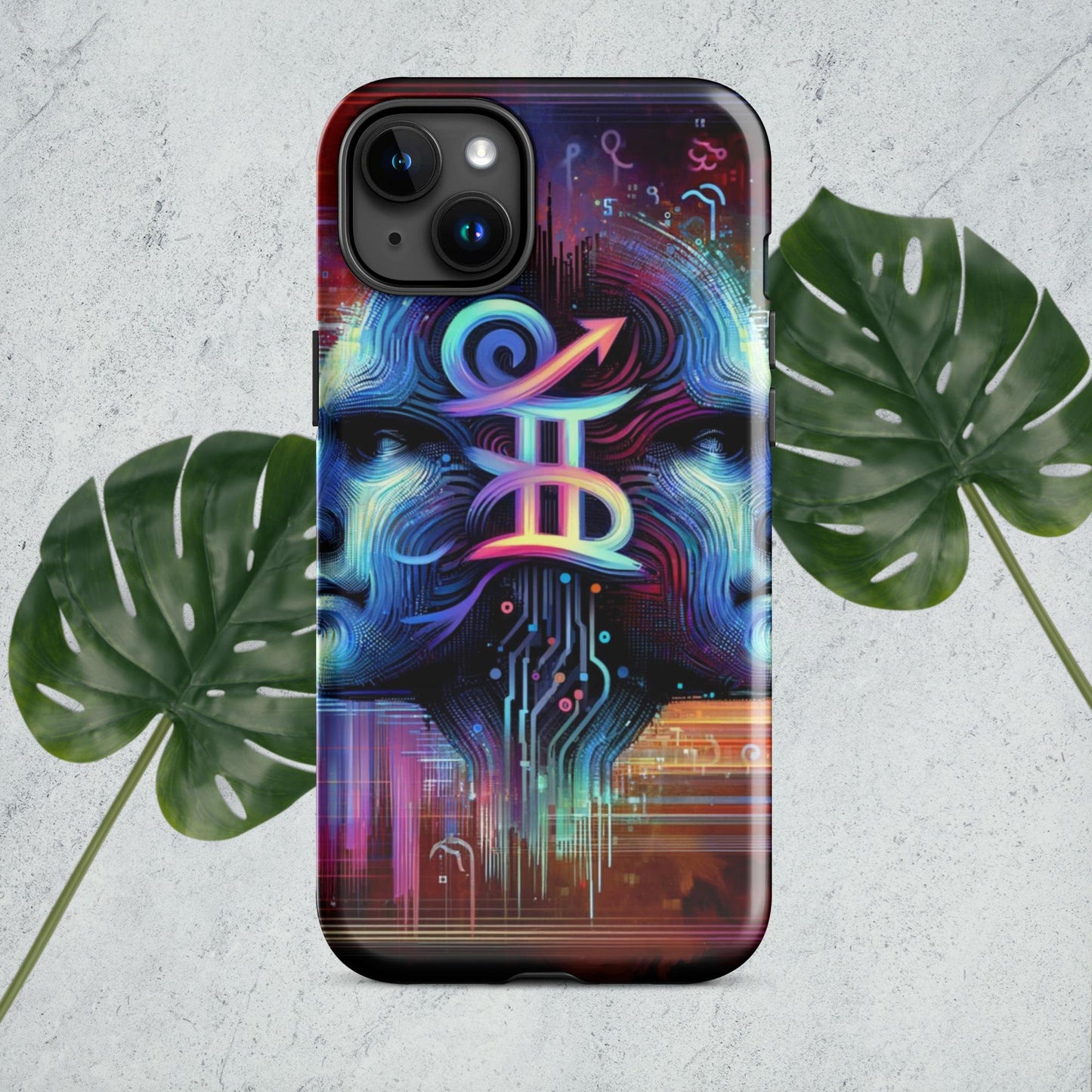 The Hologram Hook Up Glossy / iPhone 15 Plus Gemini Tough Case for iPhone®