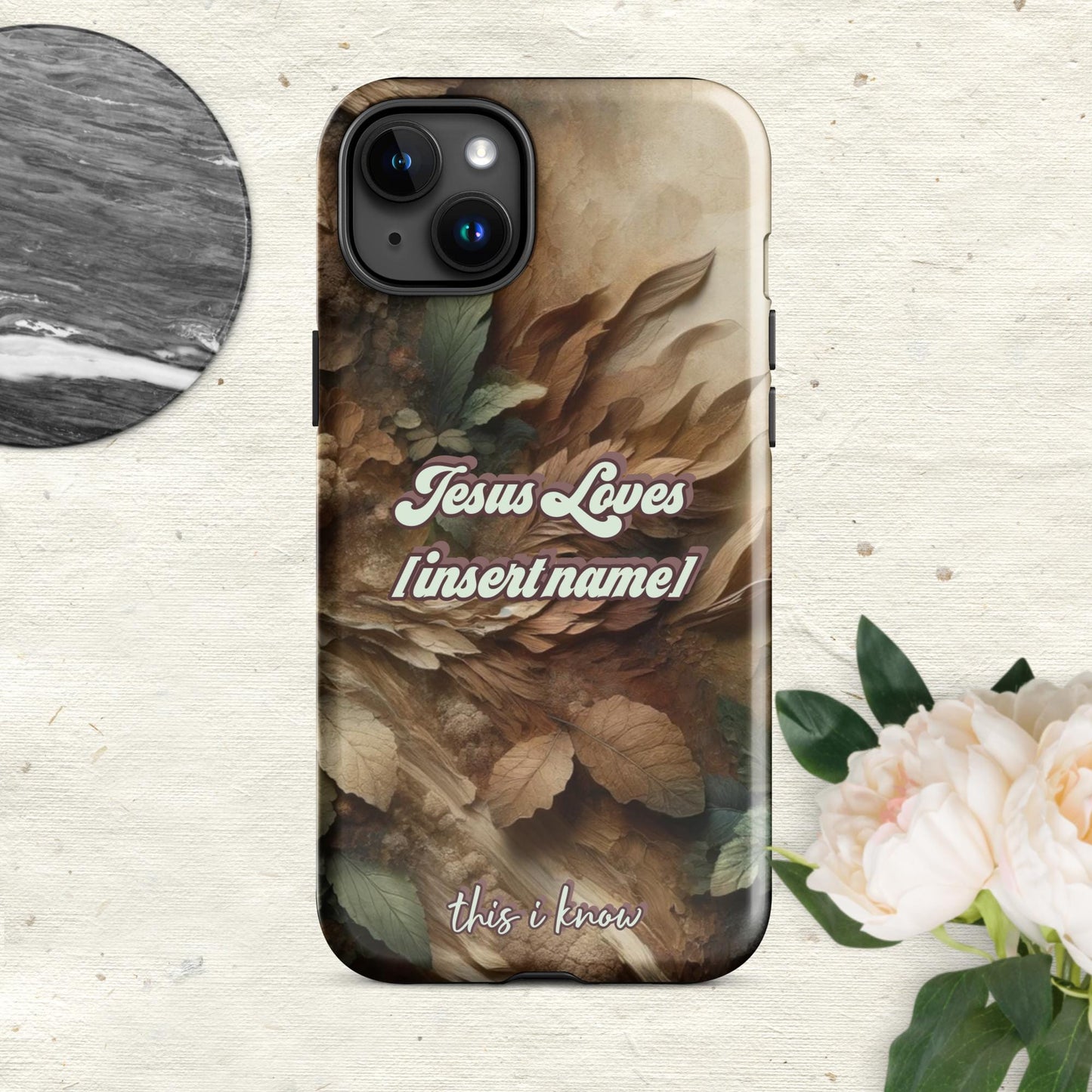 Trendyguard Glossy / iPhone 15 Plus Jesus Loves [insertname] This I Know | Custom Tough Case for iPhone®