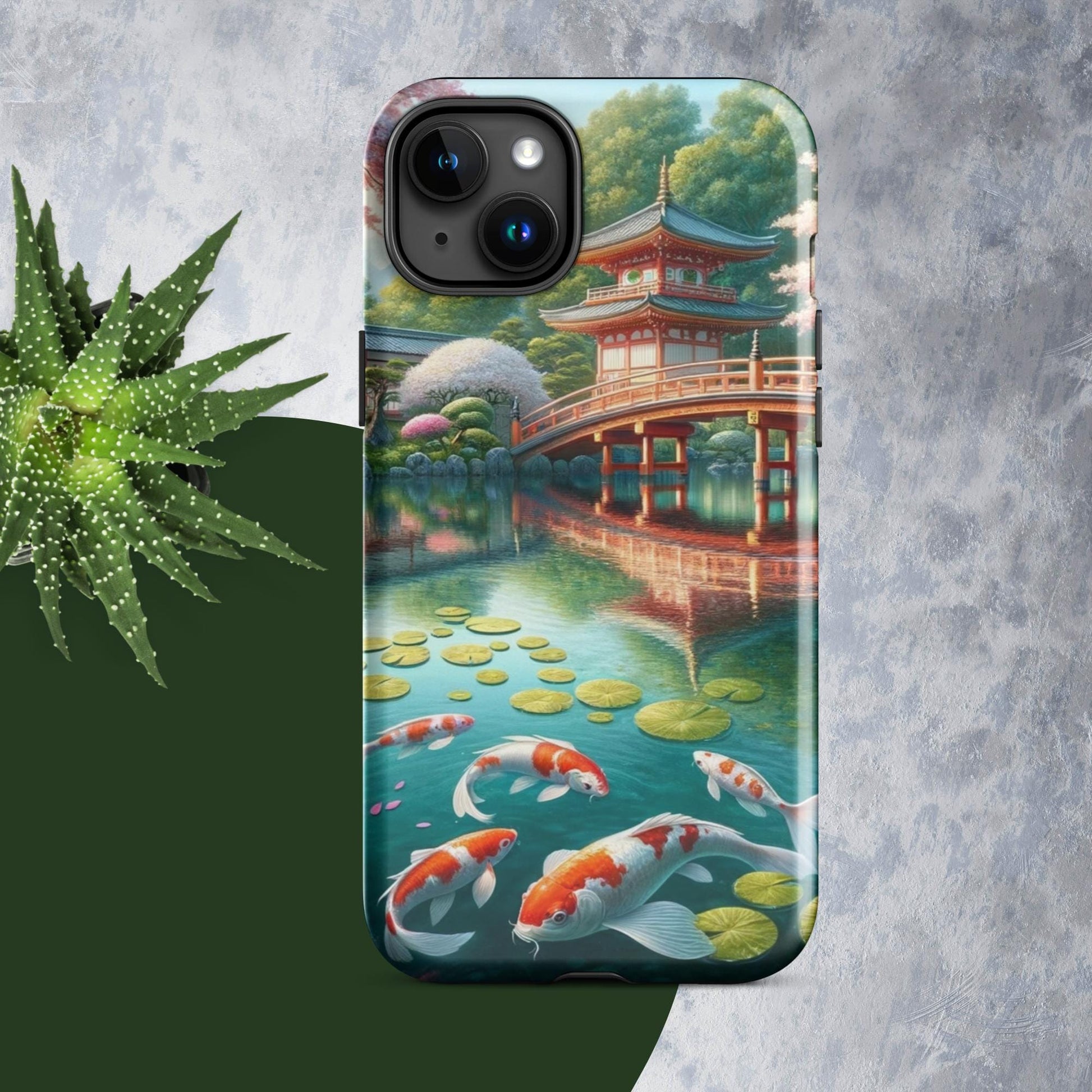 The Hologram Hook Up Glossy / iPhone 15 Plus Koi Paradise Tough Case for iPhone®