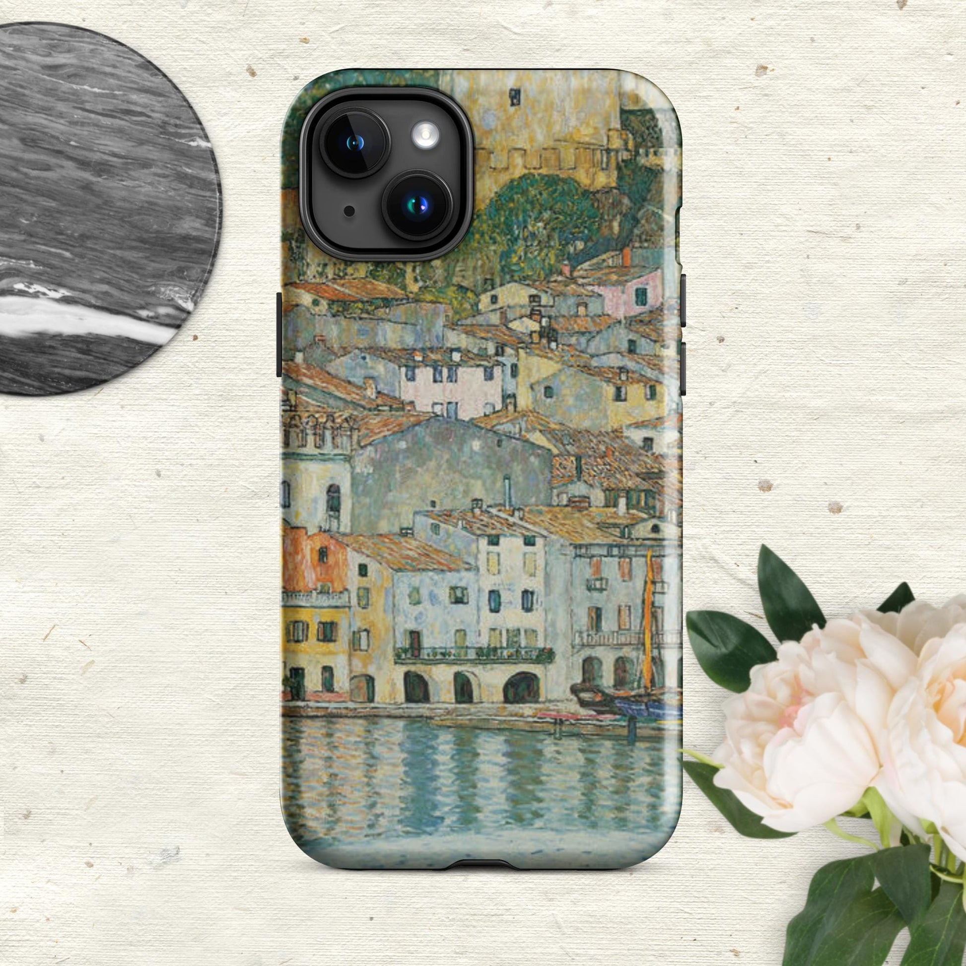 The Hologram Hook Up Glossy / iPhone 15 Plus Lake Garda Tough Case for iPhone®