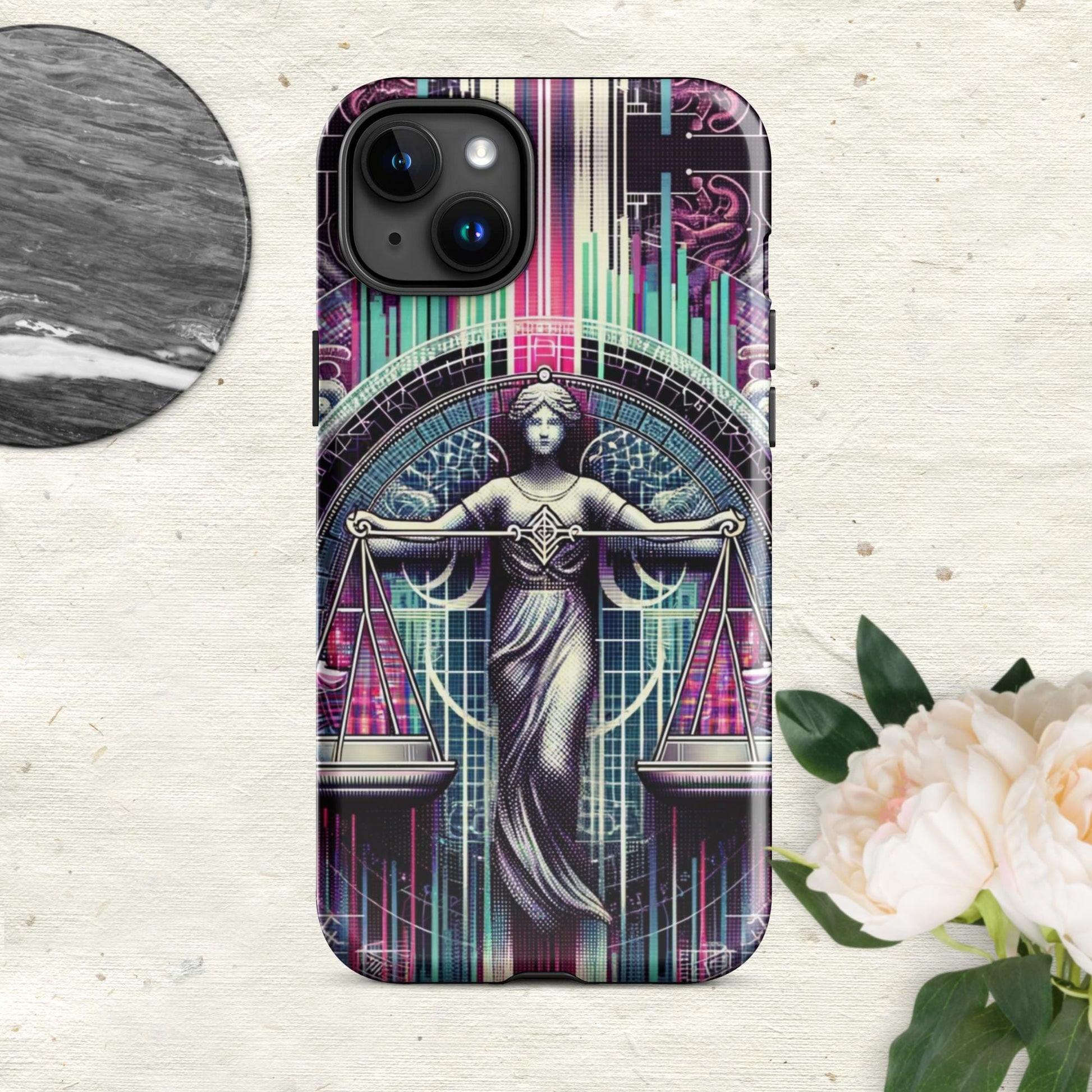 The Hologram Hook Up Glossy / iPhone 15 Plus Libra Tough Case for iPhone®