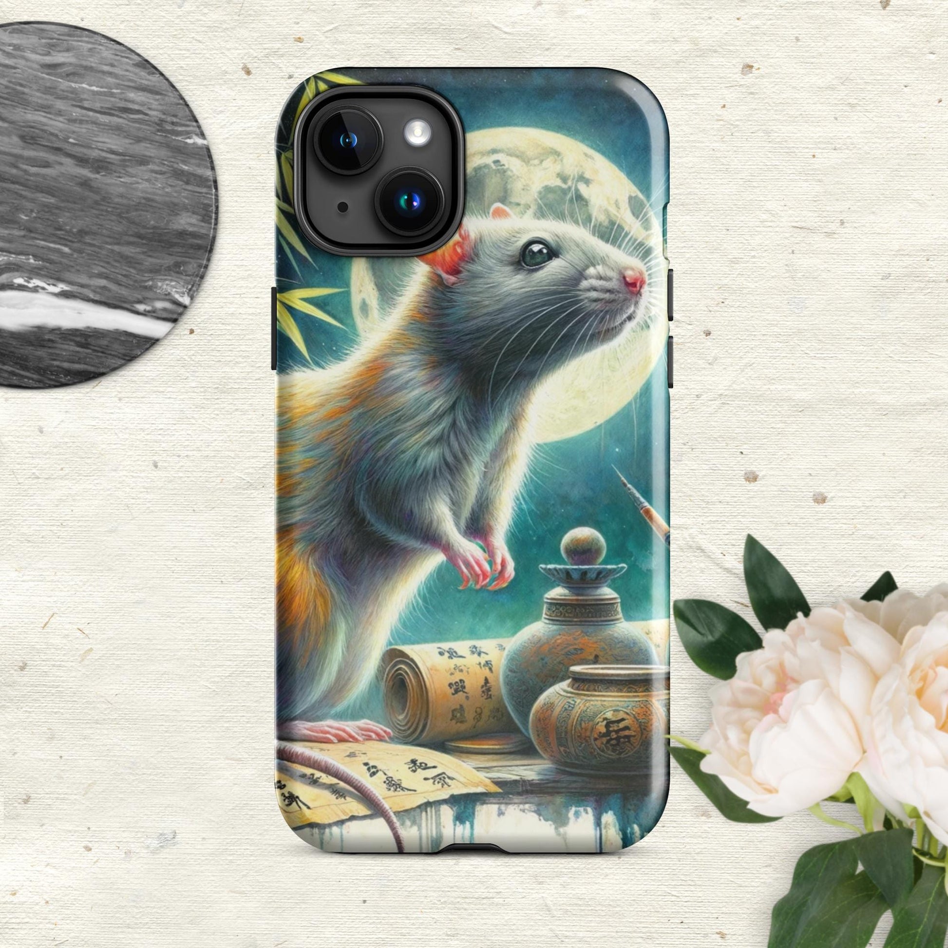 The Hologram Hook Up Glossy / iPhone 15 Plus Rat Tough Case for iPhone®
