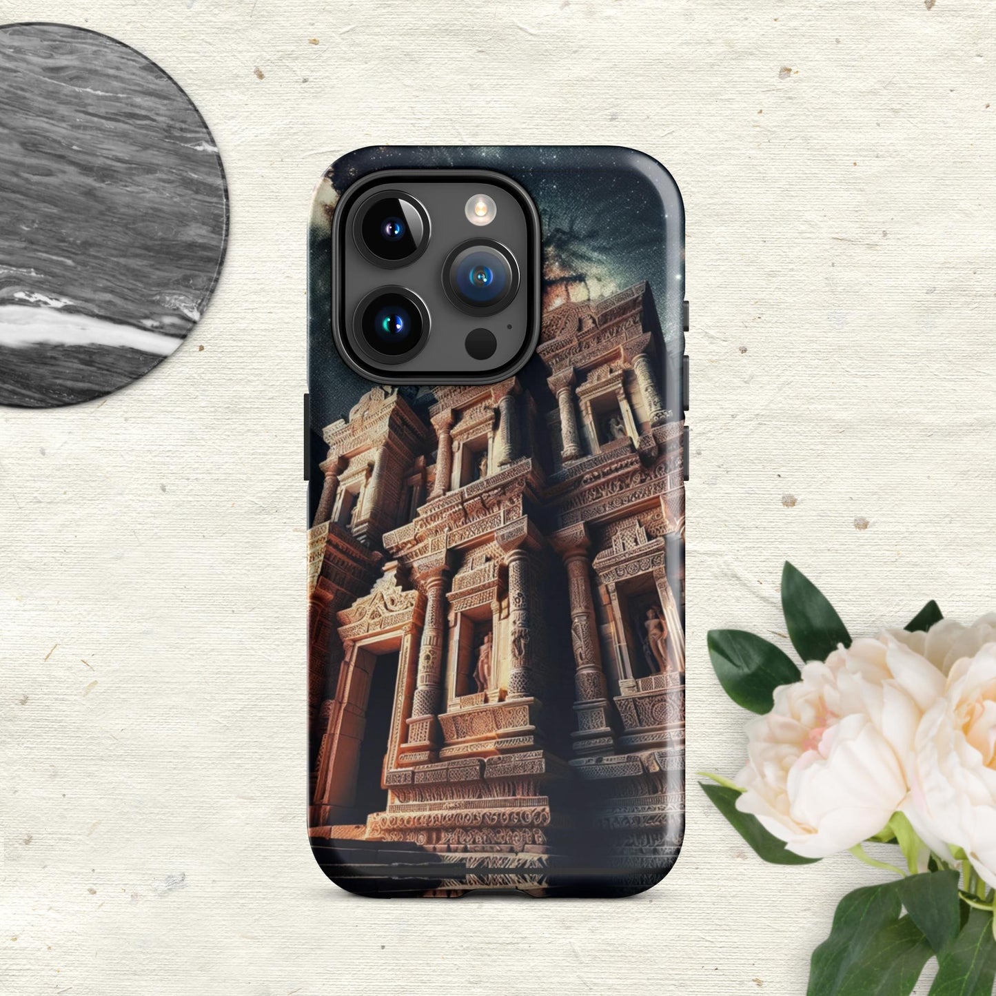 The Hologram Hook Up Glossy / iPhone 15 Pro Ancient Skies Tough Case for iPhone®