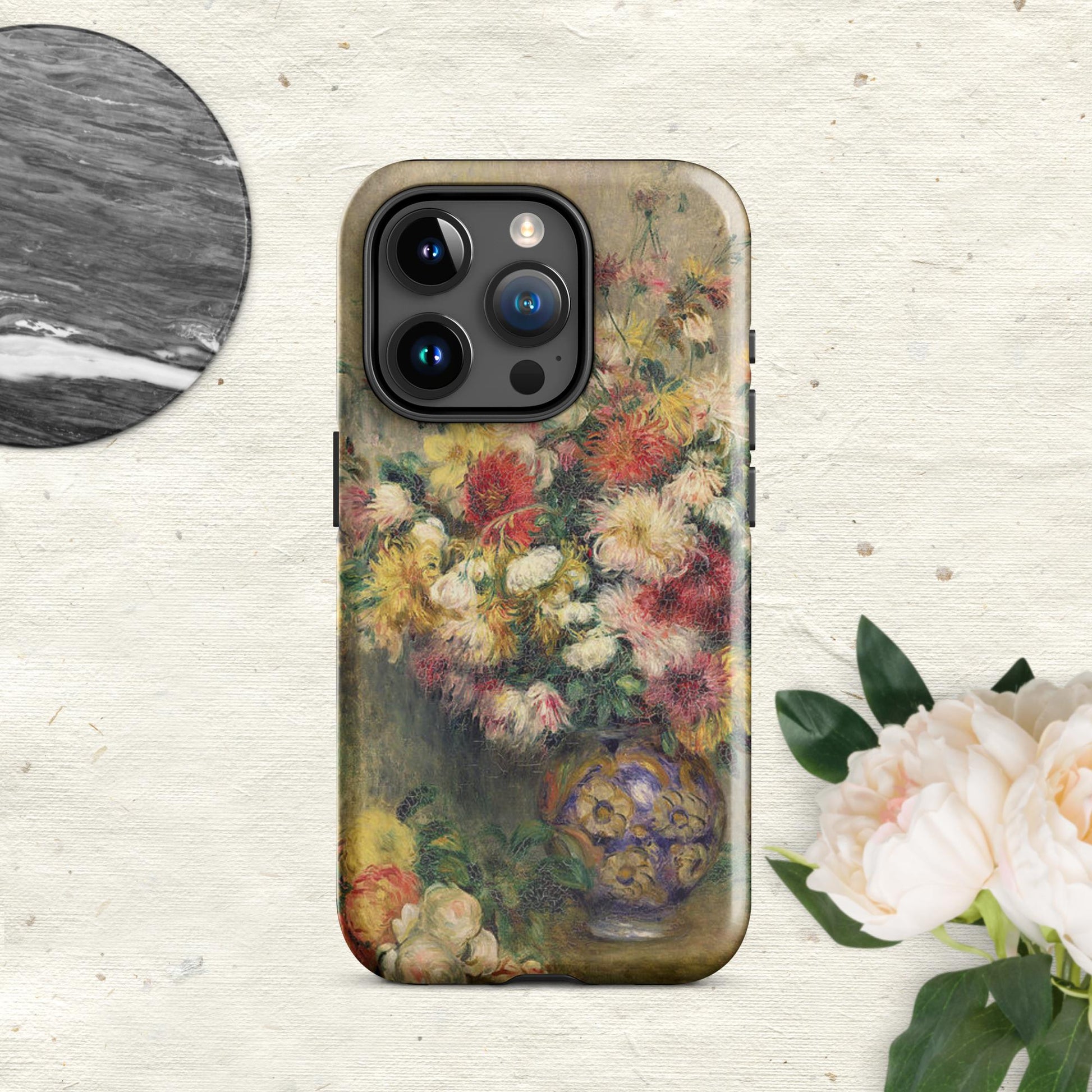 The Hologram Hook Up Glossy / iPhone 15 Pro Dahlias Renoir Tough Case for iPhone®