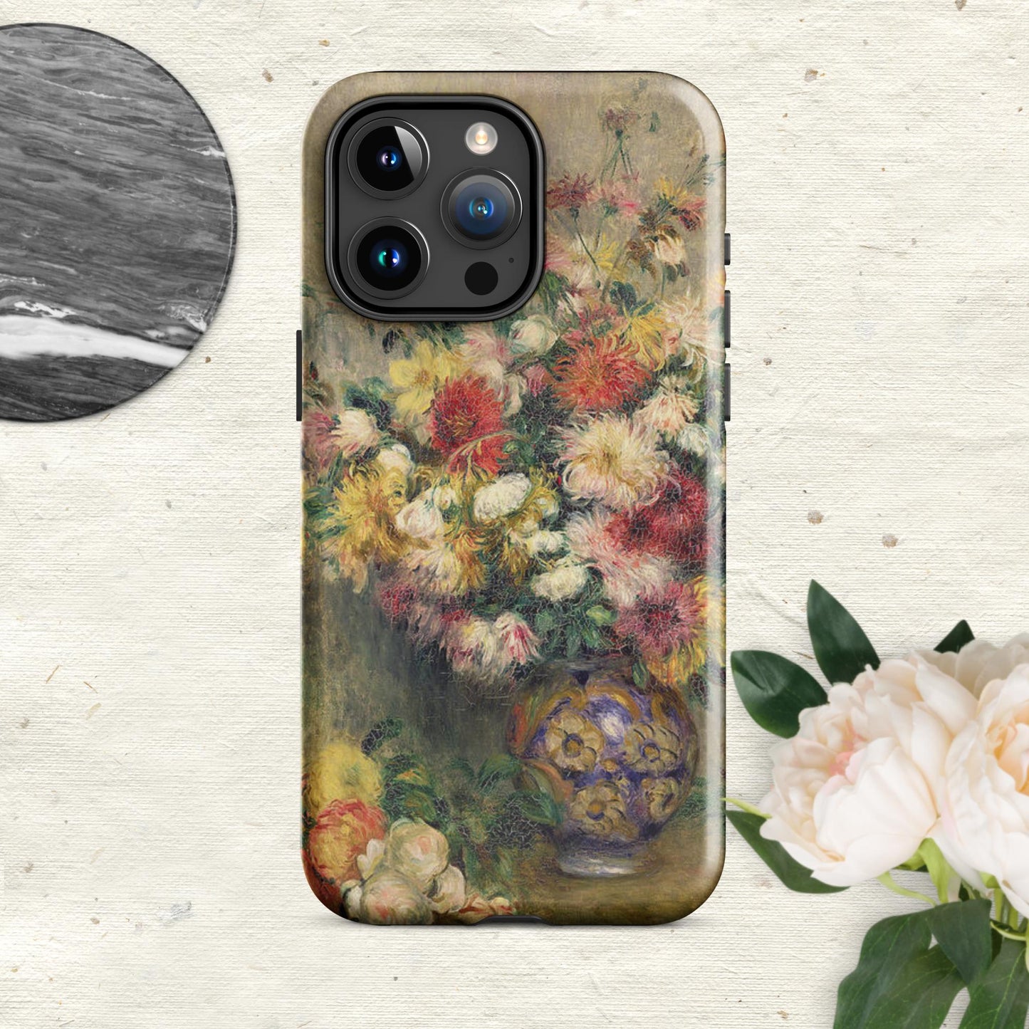 The Hologram Hook Up Glossy / iPhone 15 Pro Max Dahlias Renoir Tough Case for iPhone®