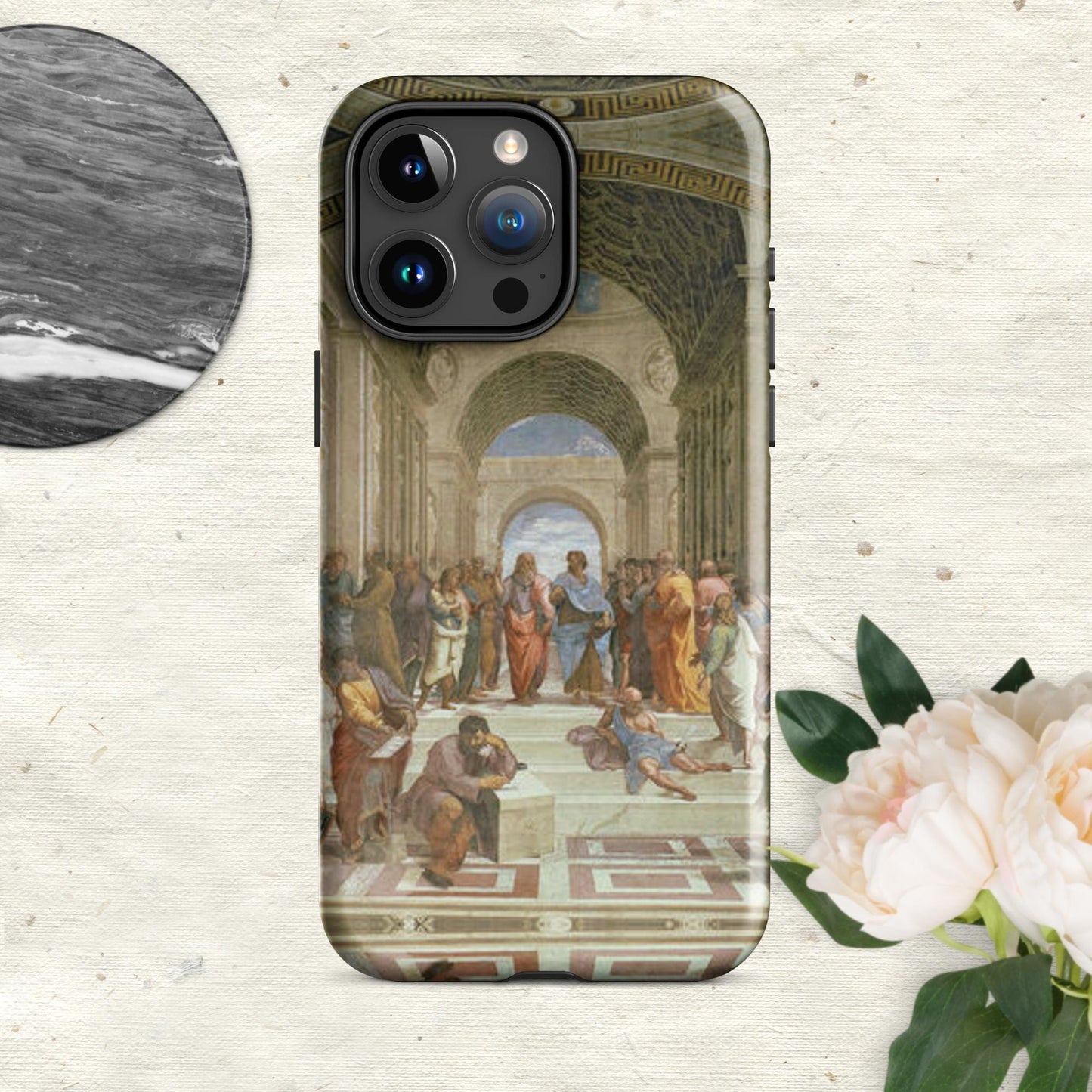 The Hologram Hook Up Glossy / iPhone 15 Pro Max Reflections of Athens Tough Case for iPhone®