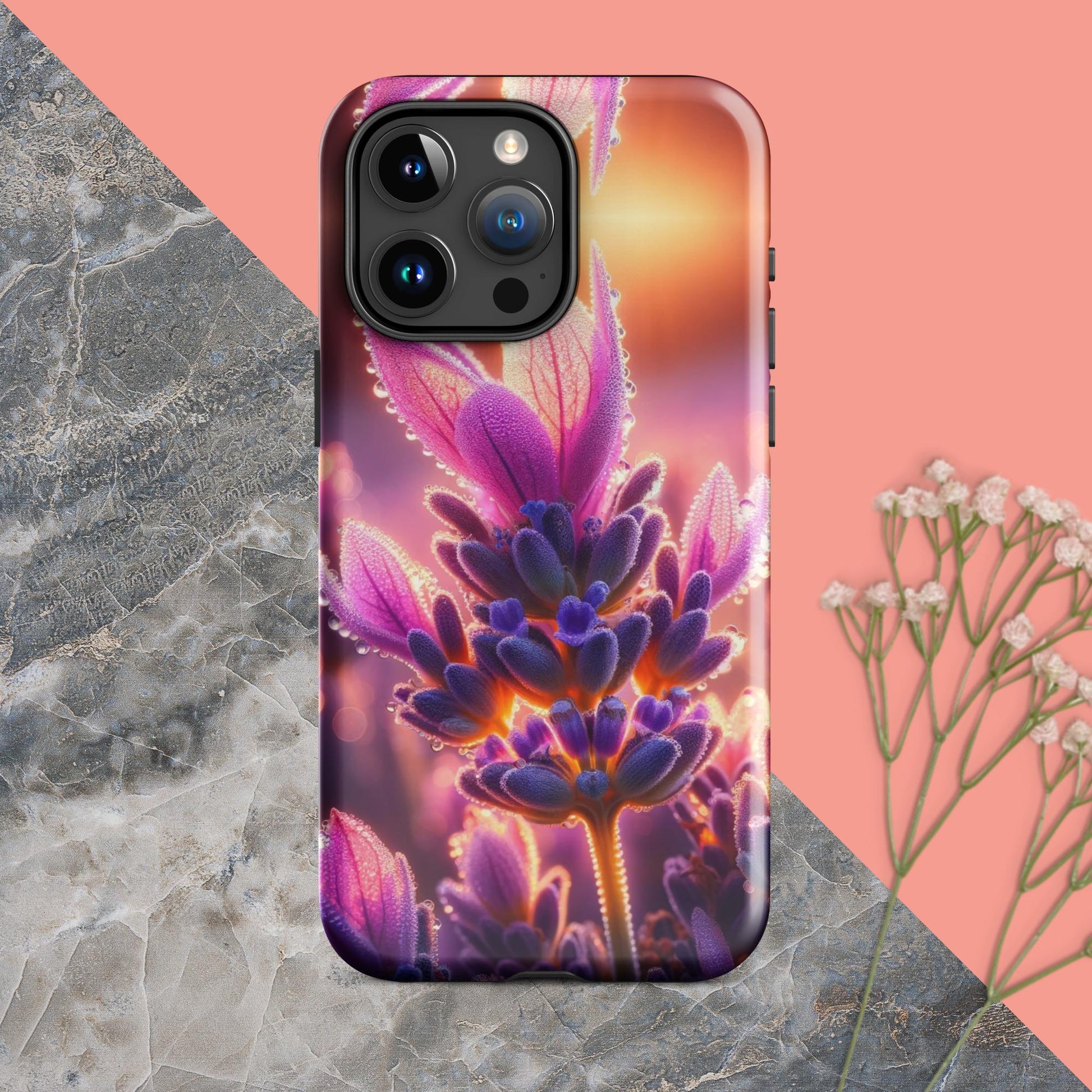 The Hologram Hook Up Glossy / iPhone 15 Pro Max Sunrise Lavender Tough Case for iPhone®