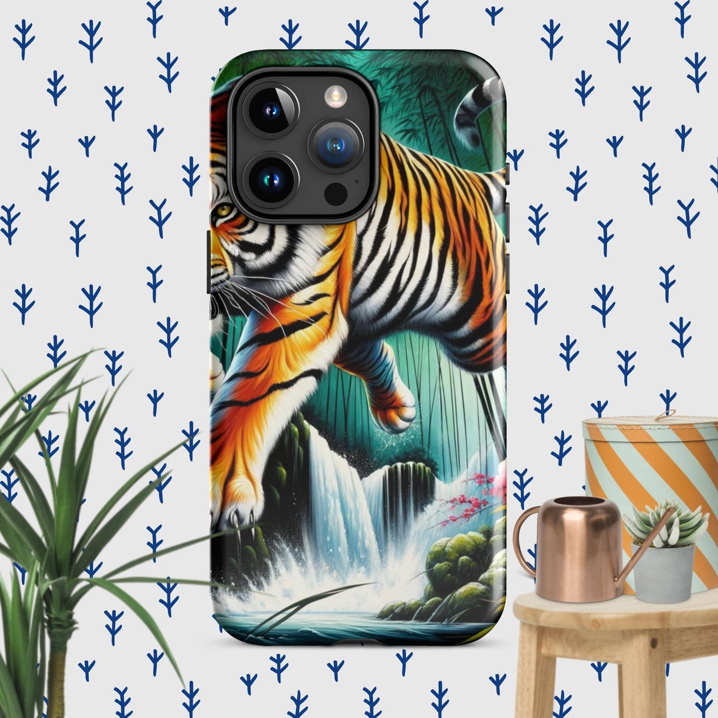 The Hologram Hook Up Glossy / iPhone 15 Pro Max Tiger Tough Case for iPhone®