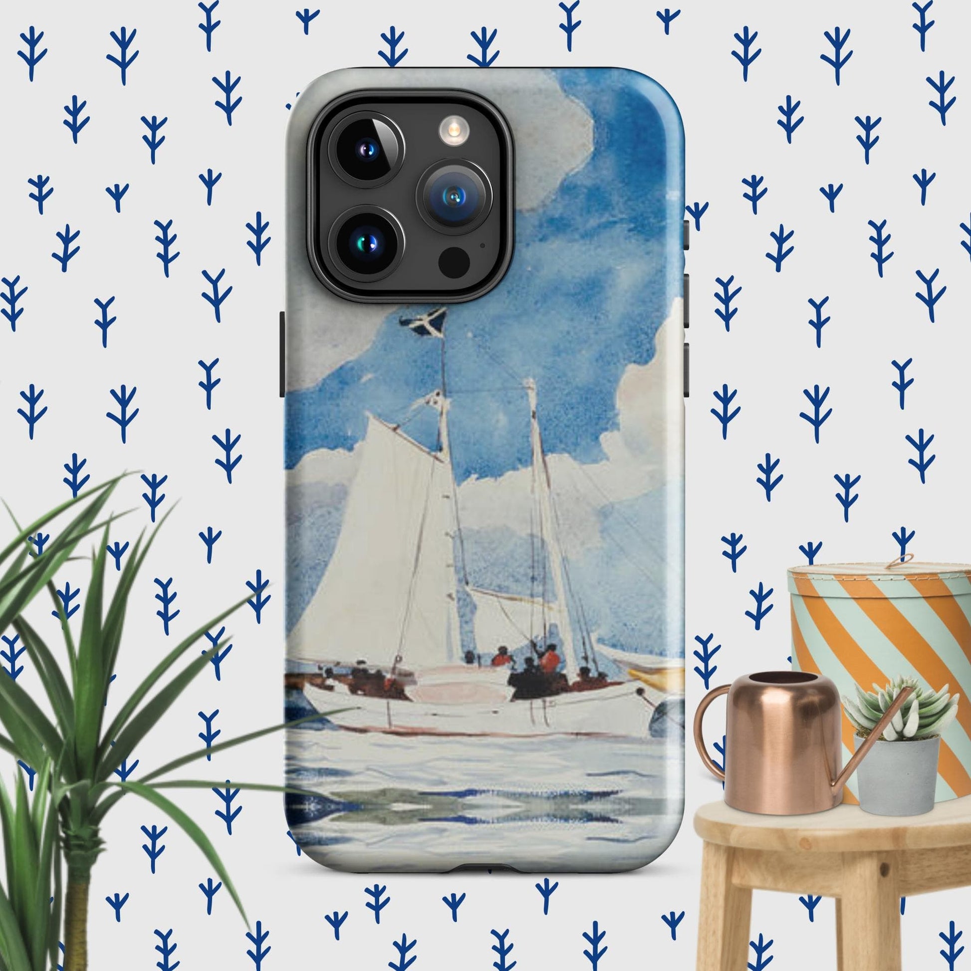 The Hologram Hook Up Glossy / iPhone 15 Pro Max Winslow's Schooner Tough Case for iPhone®