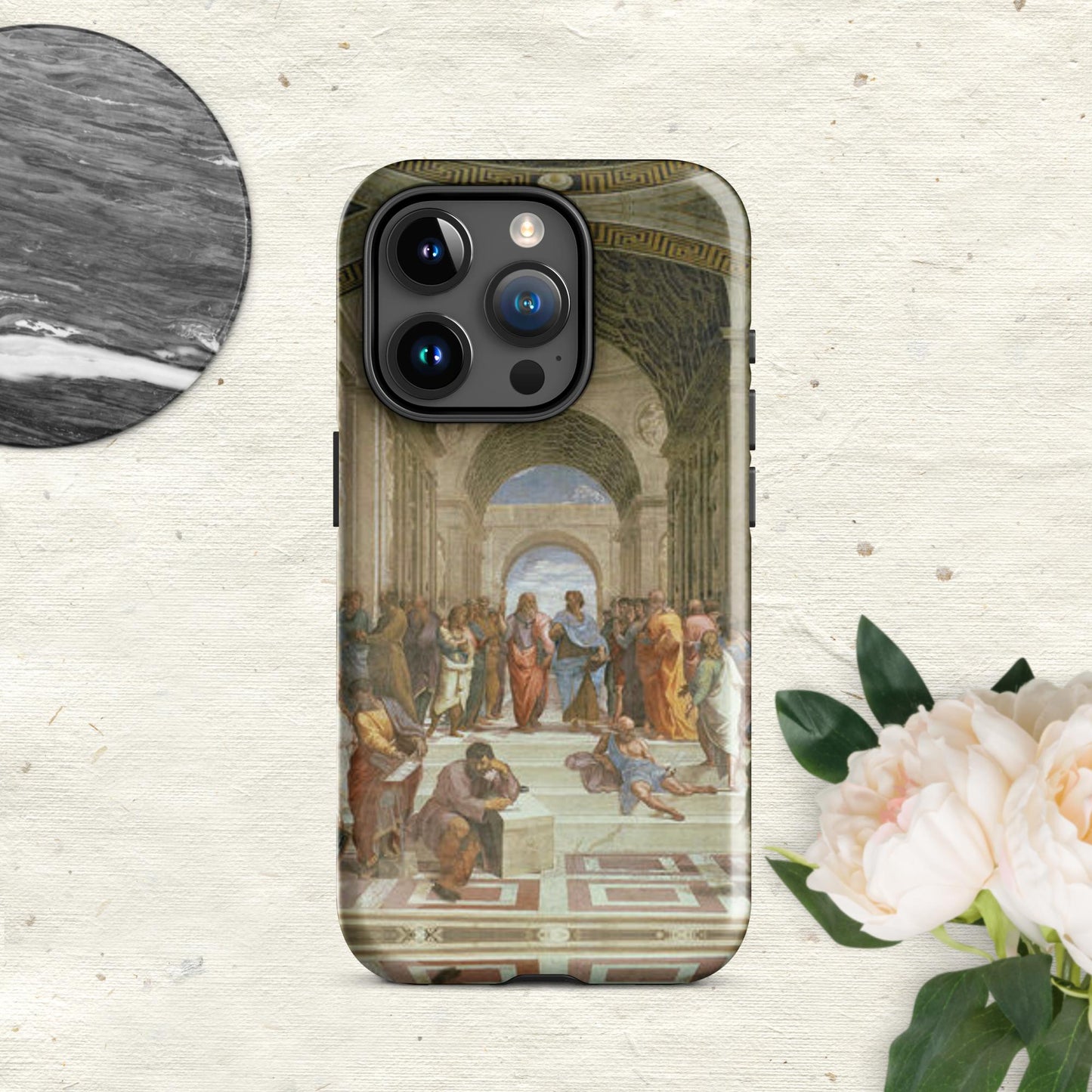 The Hologram Hook Up Glossy / iPhone 15 Pro Reflections of Athens Tough Case for iPhone®