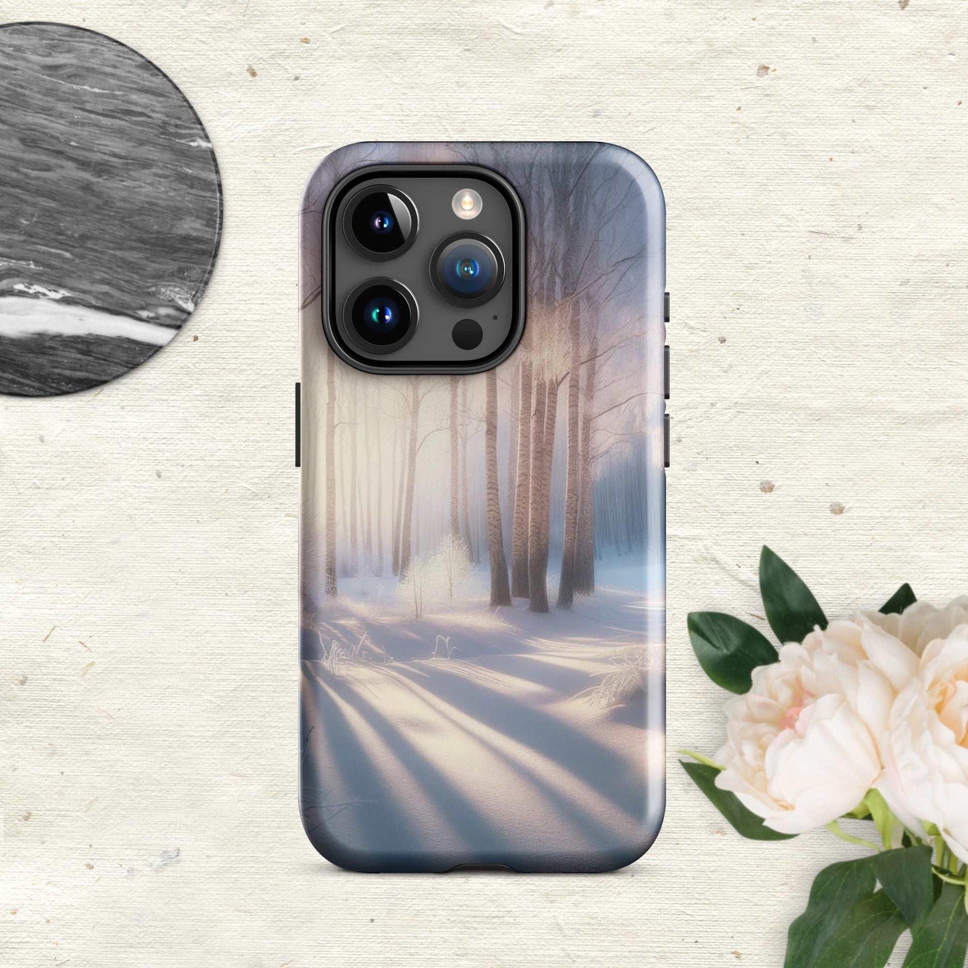 The Hologram Hook Up Glossy / iPhone 15 Pro Snowy Escapade Tough Case for iPhone®