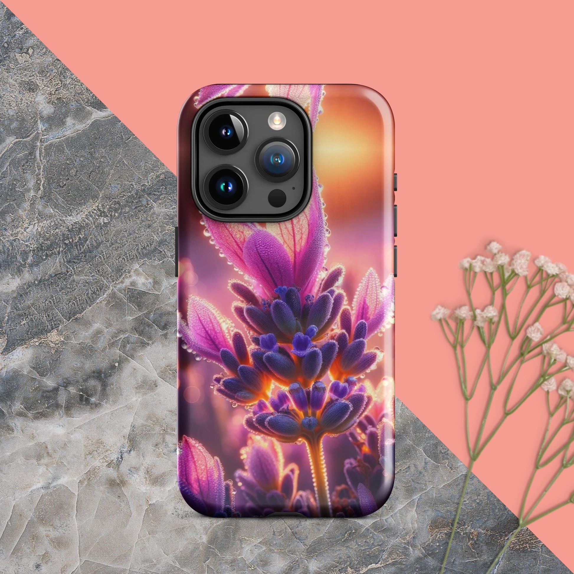 The Hologram Hook Up Glossy / iPhone 15 Pro Sunrise Lavender Tough Case for iPhone®