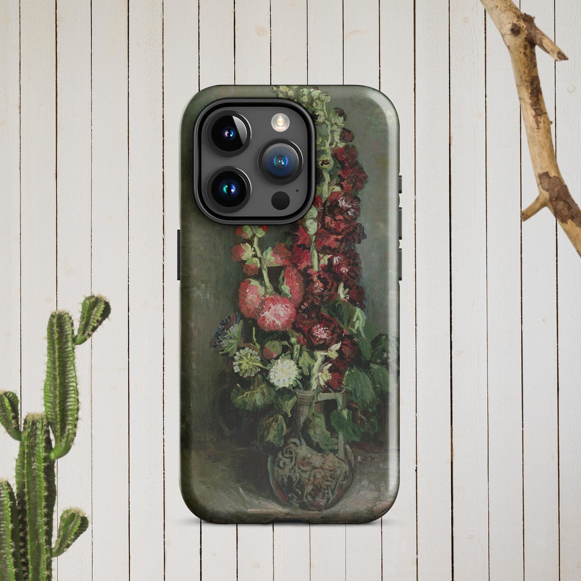 The Hologram Hook Up Glossy / iPhone 15 Pro Vincent's Hollyhocks Tough Case for iPhone®