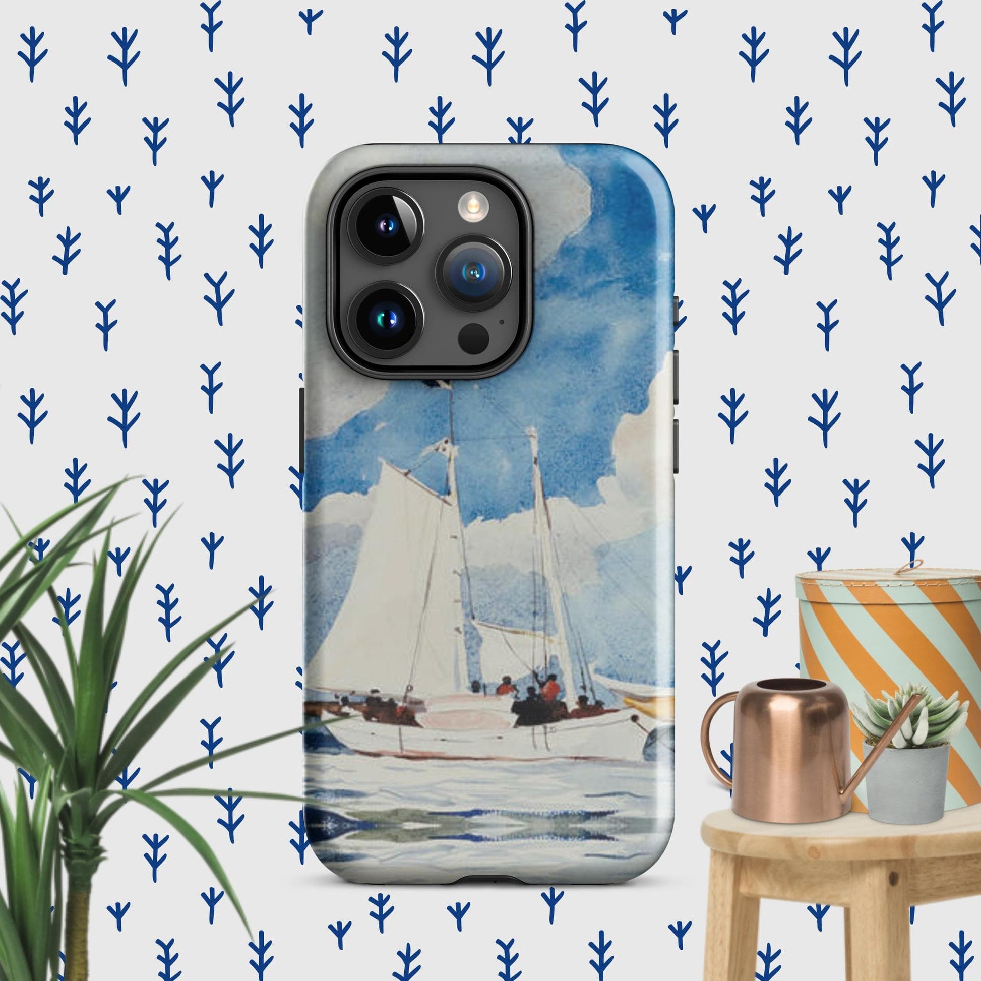 The Hologram Hook Up Glossy / iPhone 15 Pro Winslow's Schooner Tough Case for iPhone®