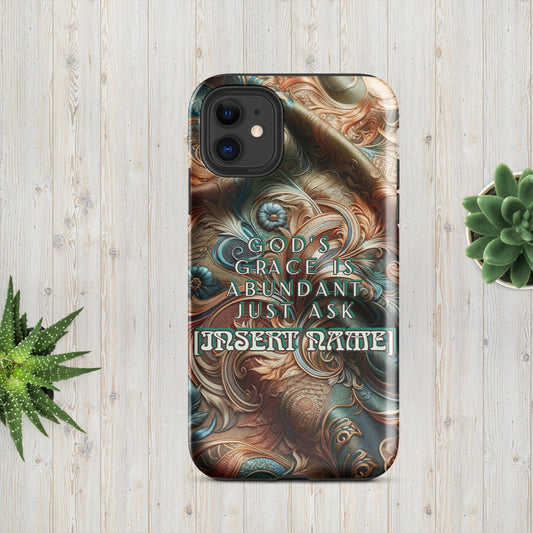 Trendyguard iPhone 11 God's Grace Is Abundant Just Ask (name) | [Custom} Tough Case for iPhone®