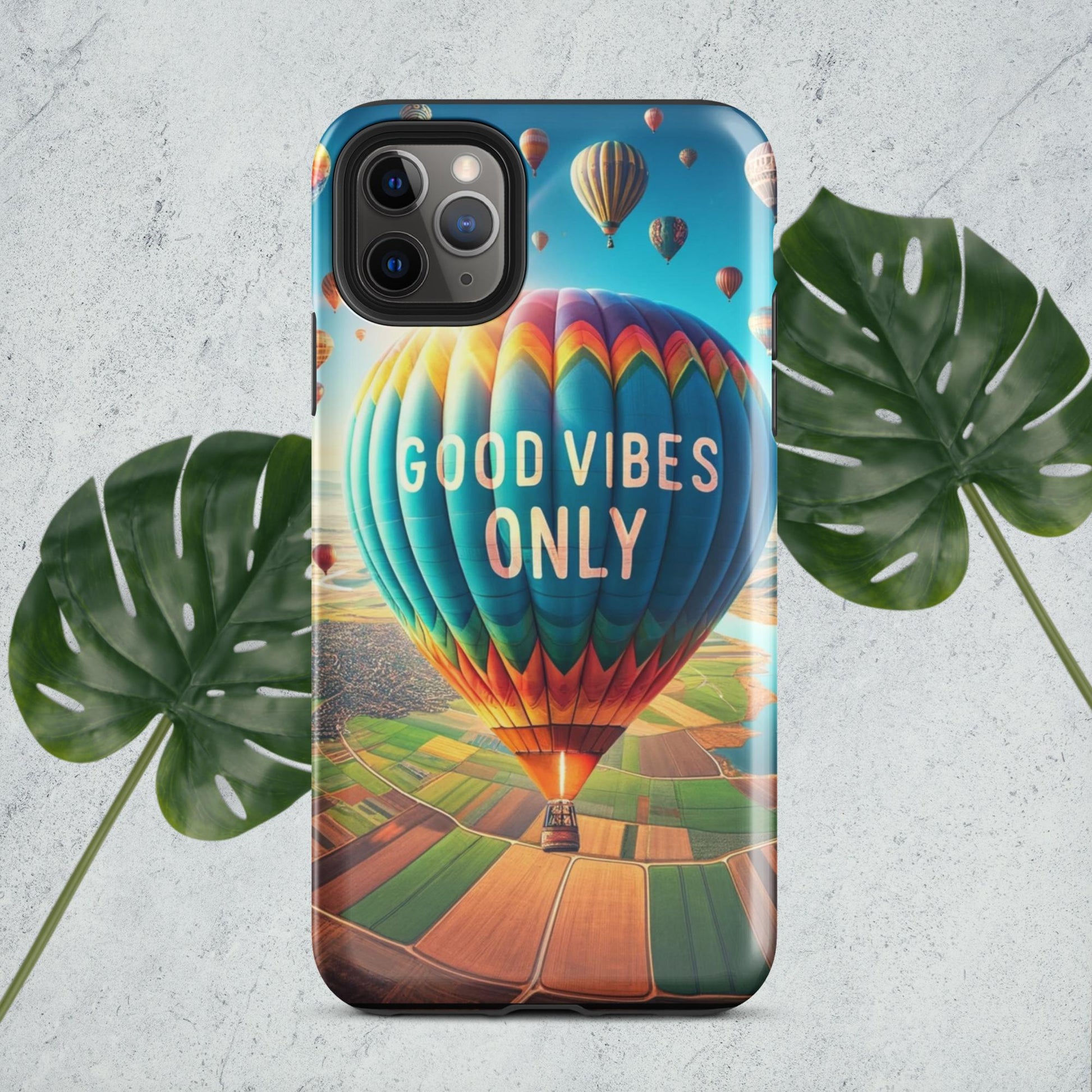 The Hologram Hook Up iPhone 11 Pro Max Good Vibes Only Tough Case for iPhone®