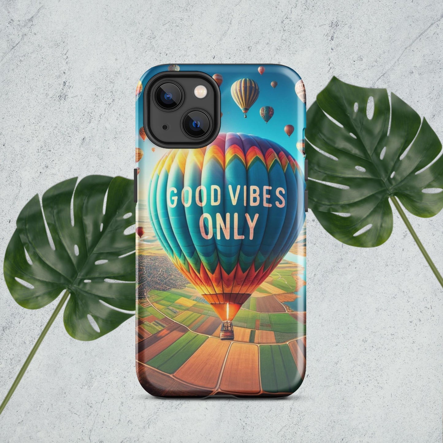 The Hologram Hook Up iPhone 13 Good Vibes Only Tough Case for iPhone®