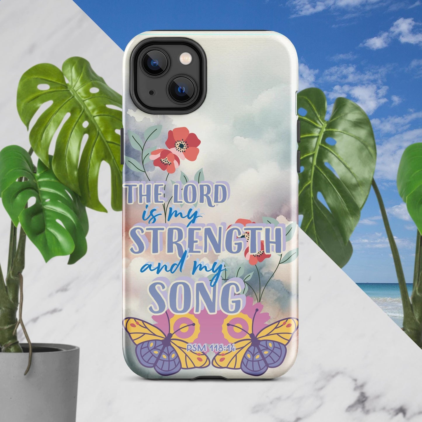 Trendyguard iPhone 14 Plus The Lord Is My Strength & My Song Tough Case for iPhone®