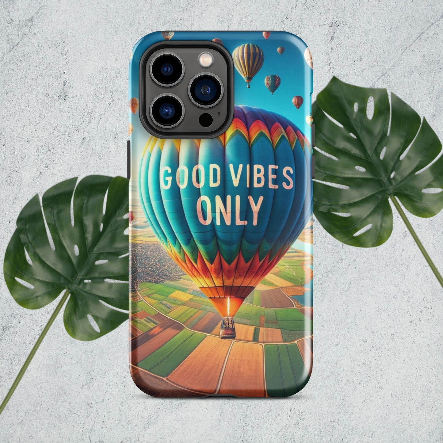 The Hologram Hook Up iPhone 14 Pro Max Good Vibes Only Tough Case for iPhone®