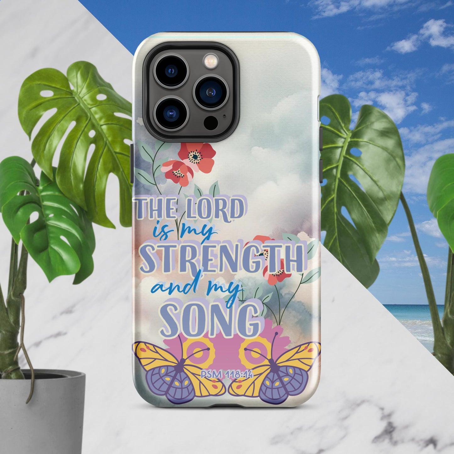 Trendyguard iPhone 14 Pro Max The Lord Is My Strength & My Song Tough Case for iPhone®