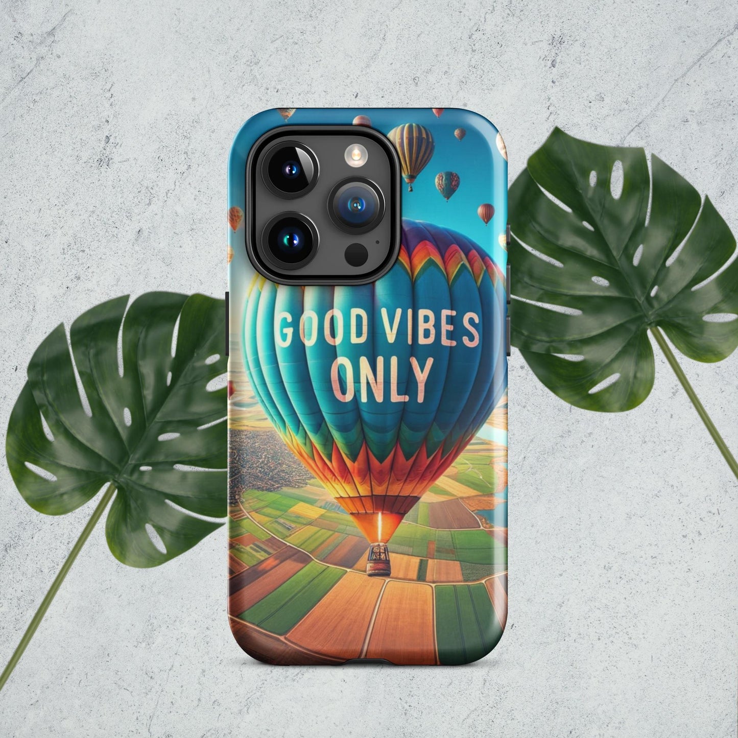 The Hologram Hook Up iPhone 15 Pro Good Vibes Only Tough Case for iPhone®