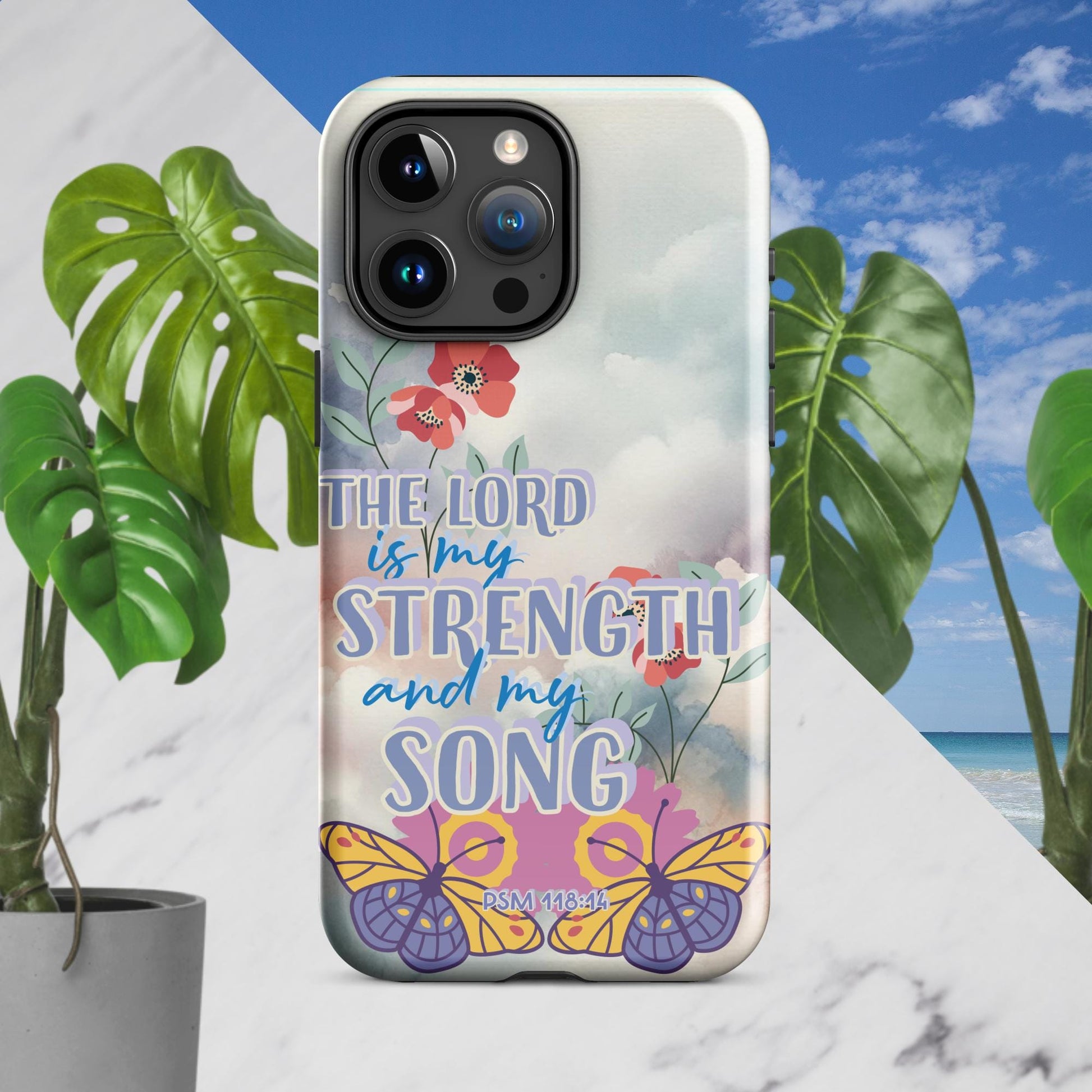 Trendyguard iPhone 15 Pro Max The Lord Is My Strength & My Song Tough Case for iPhone®