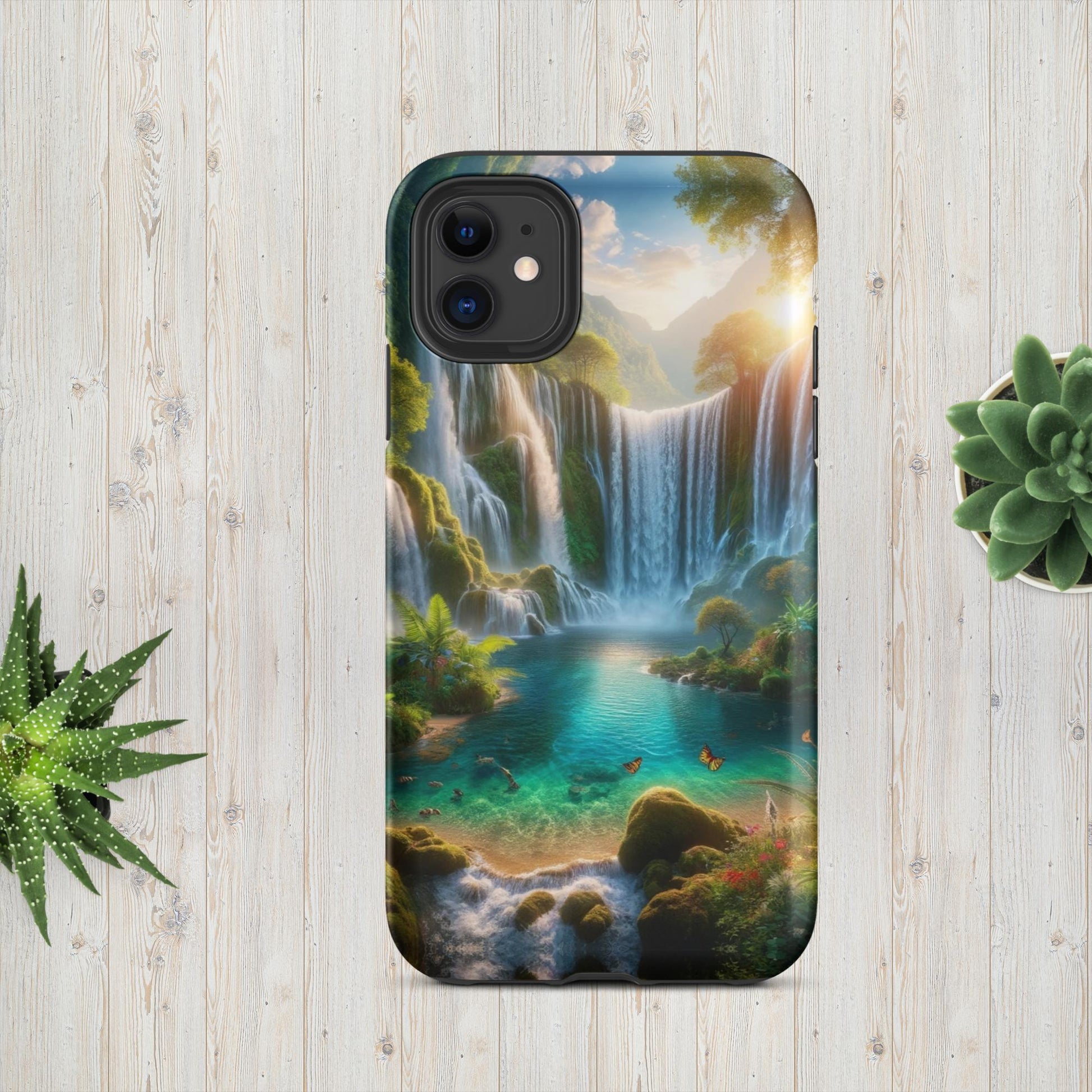 The Hologram Hook Up Matte / iPhone 11 Hidden Falls Tough Case for iPhone®