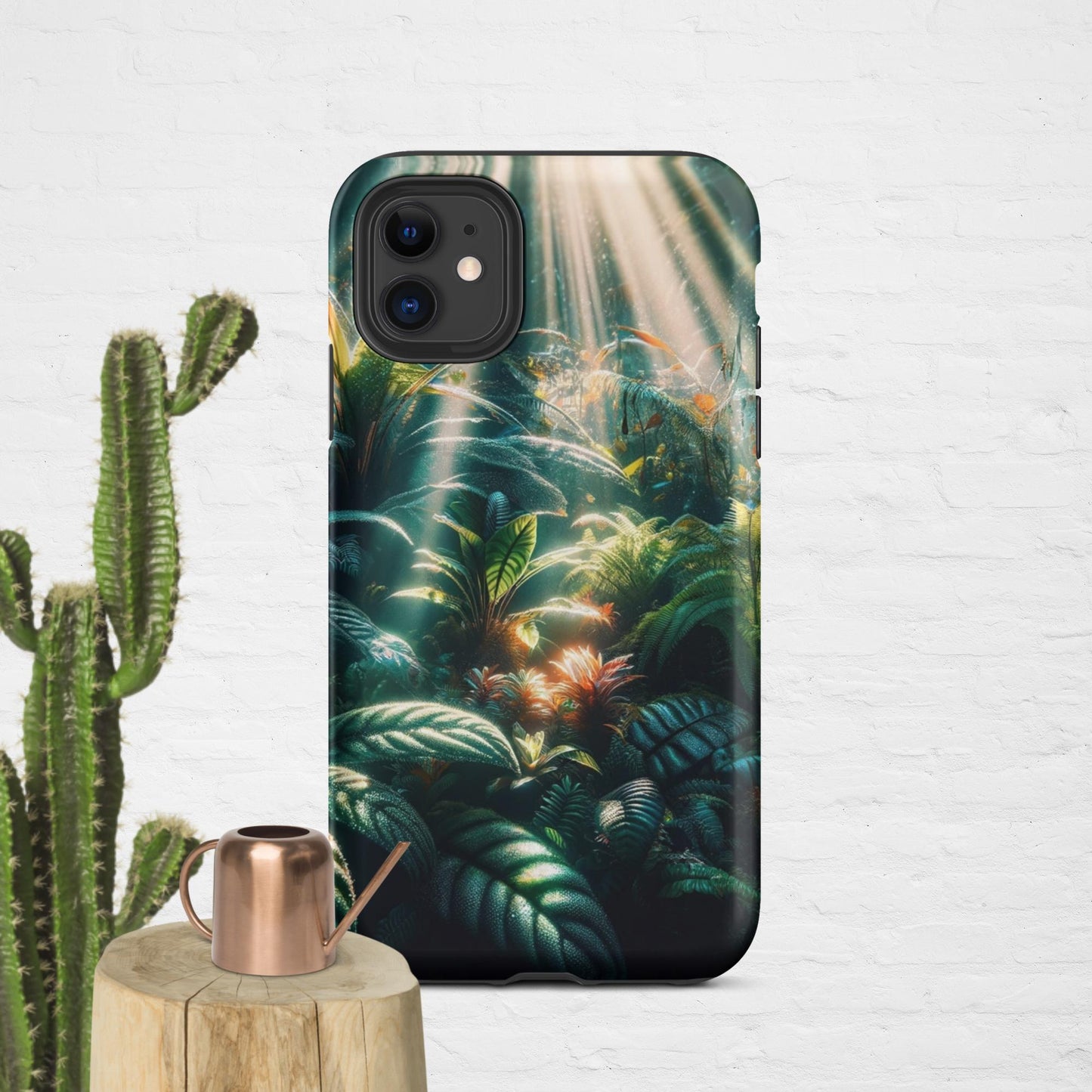The Hologram Hook Up Matte / iPhone 11 Jungle Sun Rays Tough Case for iPhone®
