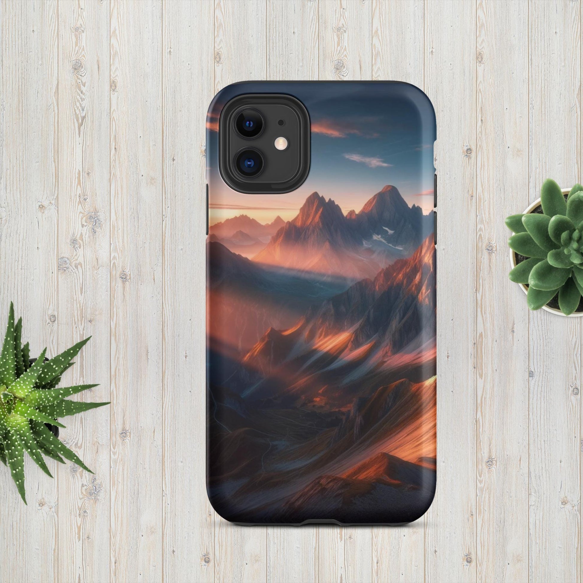 The Hologram Hook Up Matte / iPhone 11 Mountain Mornings Tough Case for iPhone®