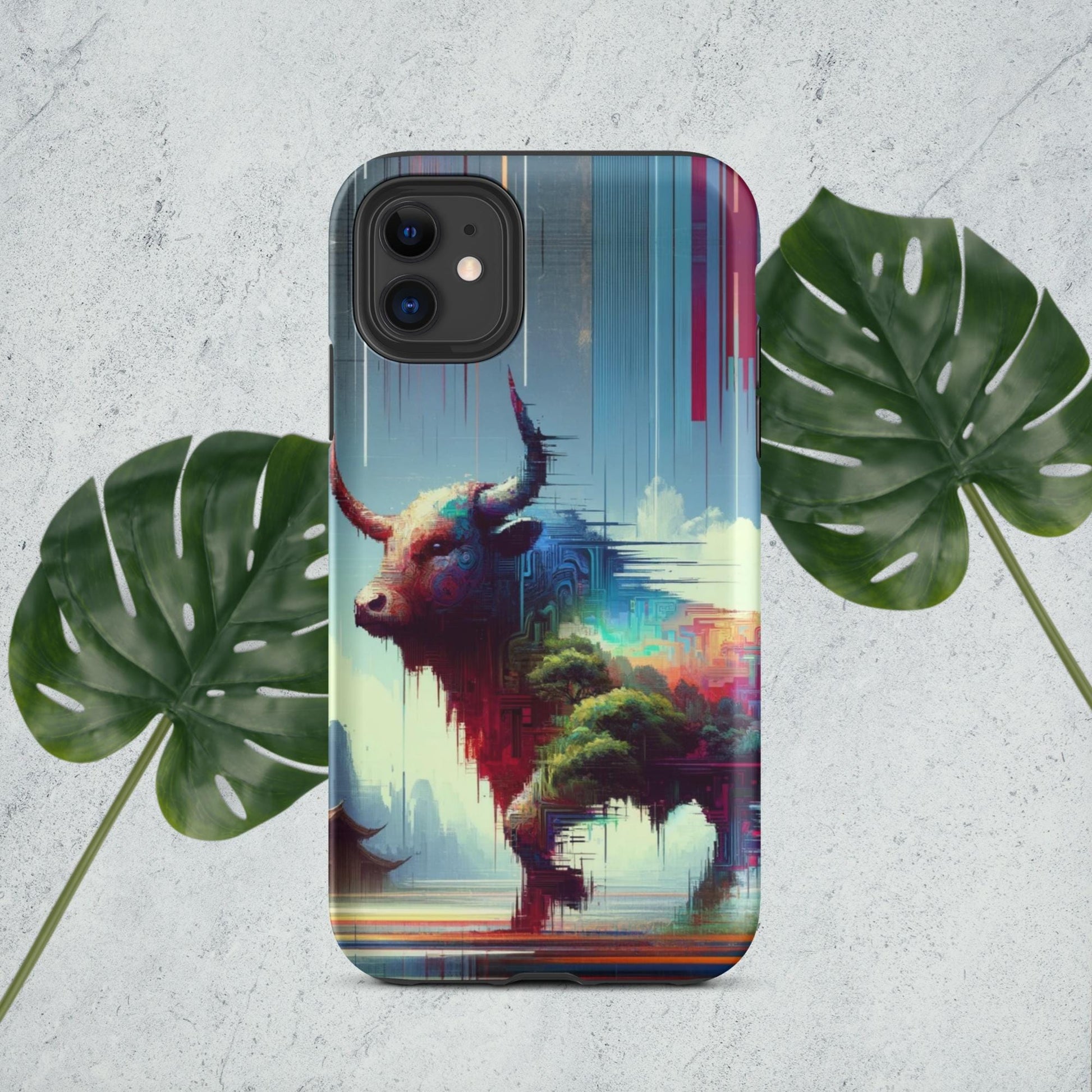 The Hologram Hook Up Matte / iPhone 11 Ox Glitch Tough Case for iPhone®