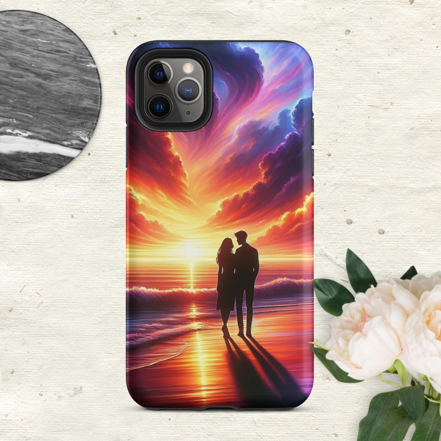 The Hologram Hook Up Matte / iPhone 11 Pro Max Lovers Sunset Tough Case for iPhone®
