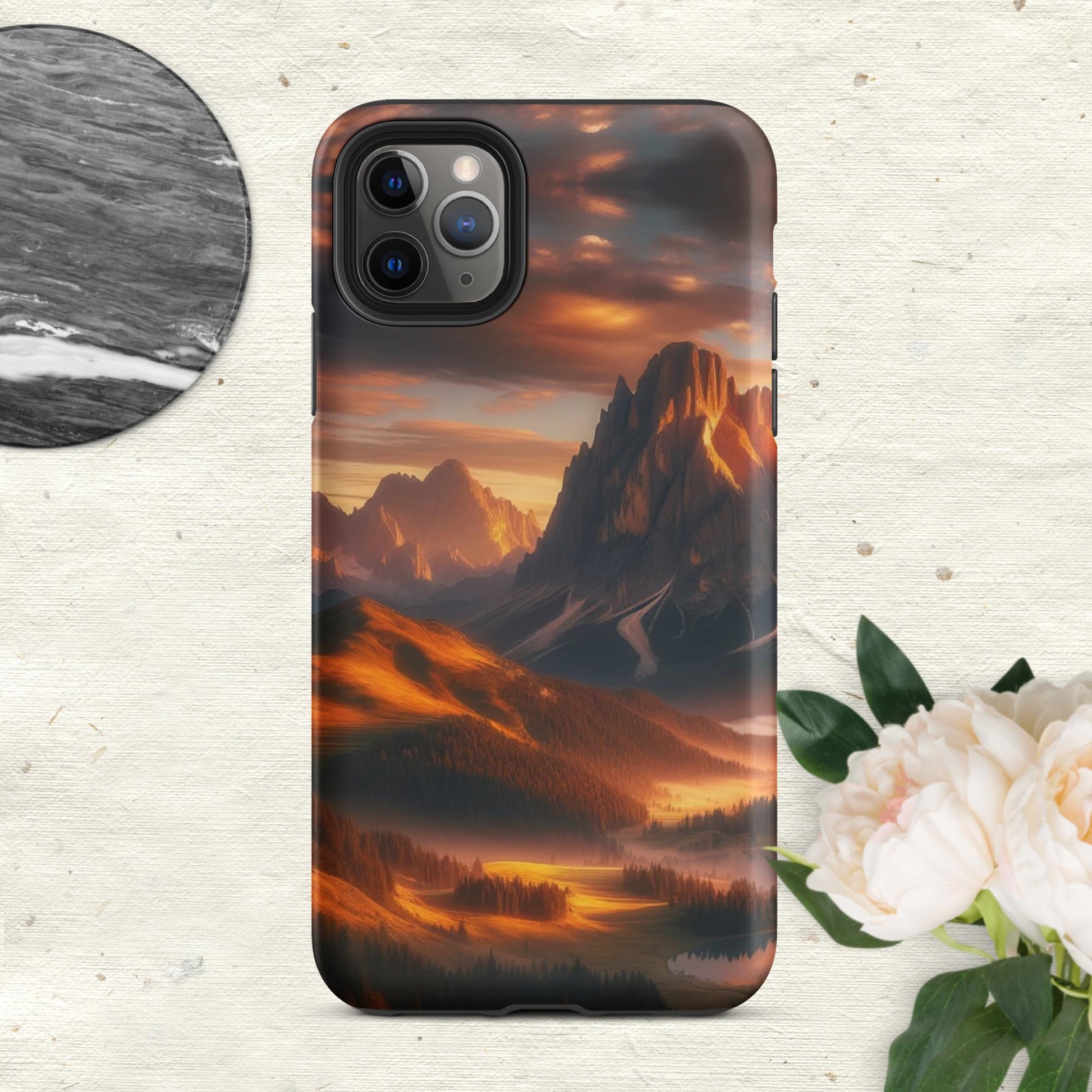 The Hologram Hook Up Matte / iPhone 11 Pro Max Mountain Sunset Tough Case for iPhone®