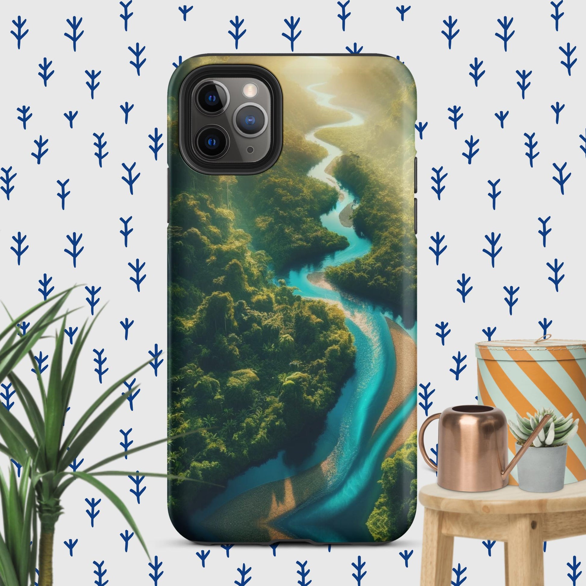 The Hologram Hook Up Matte / iPhone 11 Pro Max Rainforest River Tough Case for iPhone®